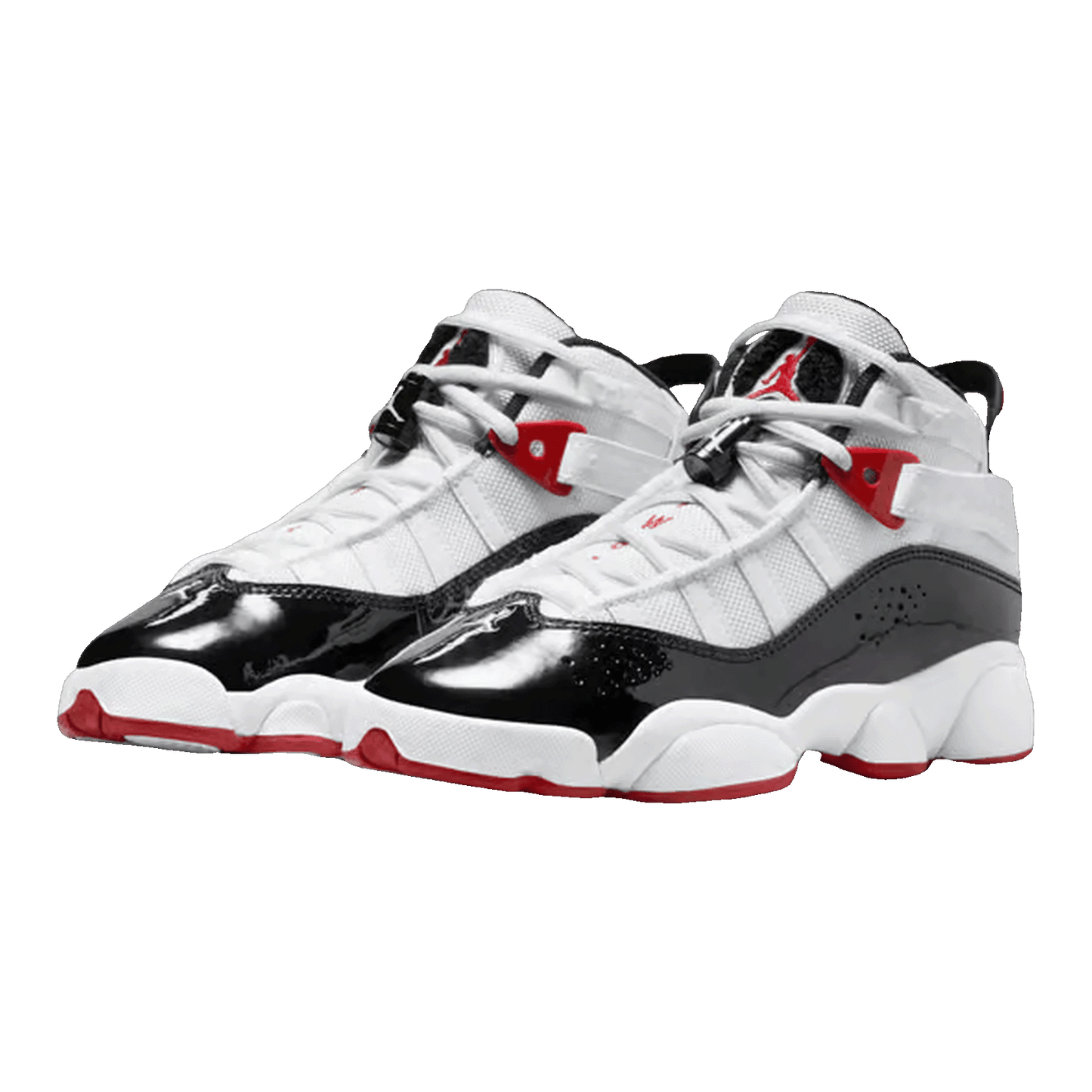 Nike Air Jordan 6 Rings White Varsity Red Black (GS) Side 323419-164