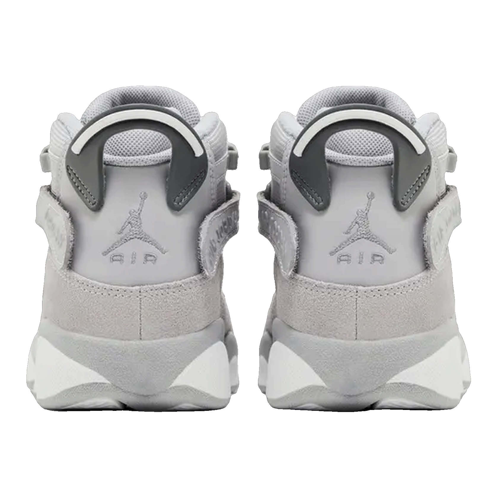 Nike Air Jordan 6 Rings Wolf Grey White Cool Grey (GS) Back 323419-009