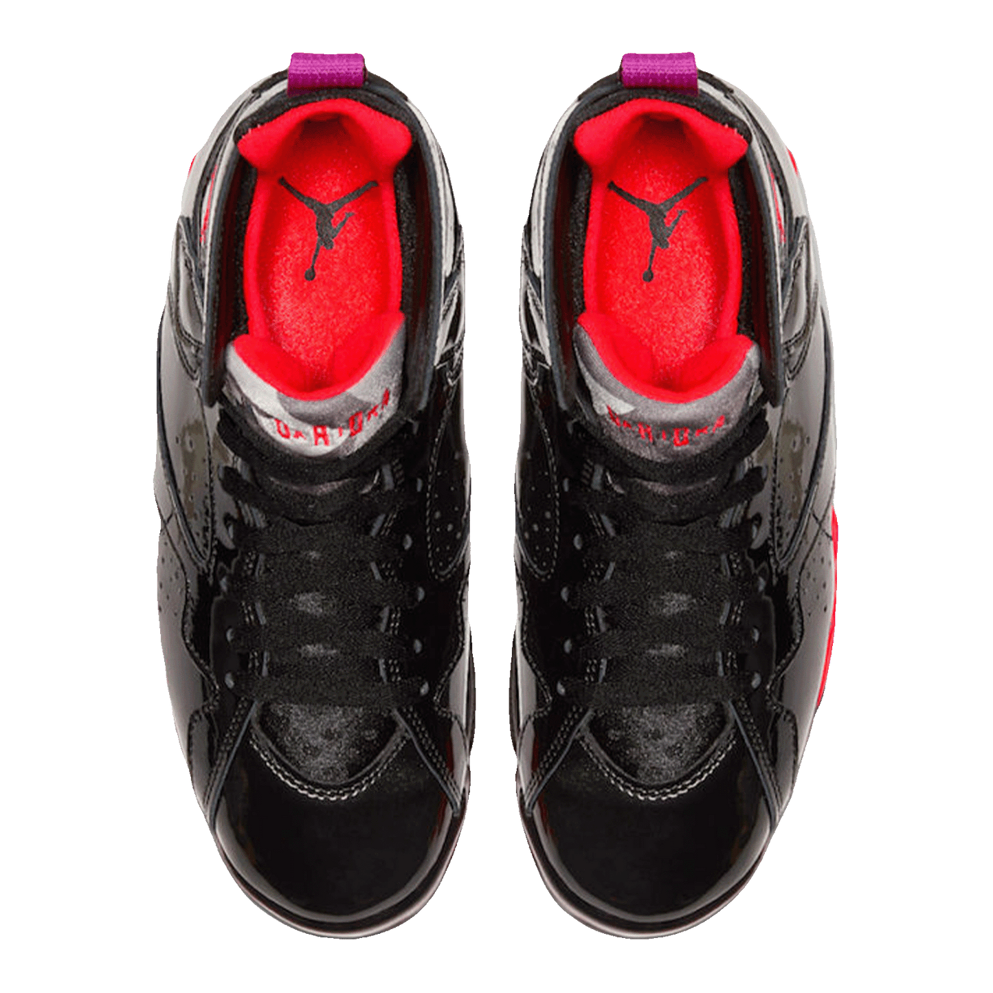 Nike Air Jordan 7 Retro Black Patent (W) Oben