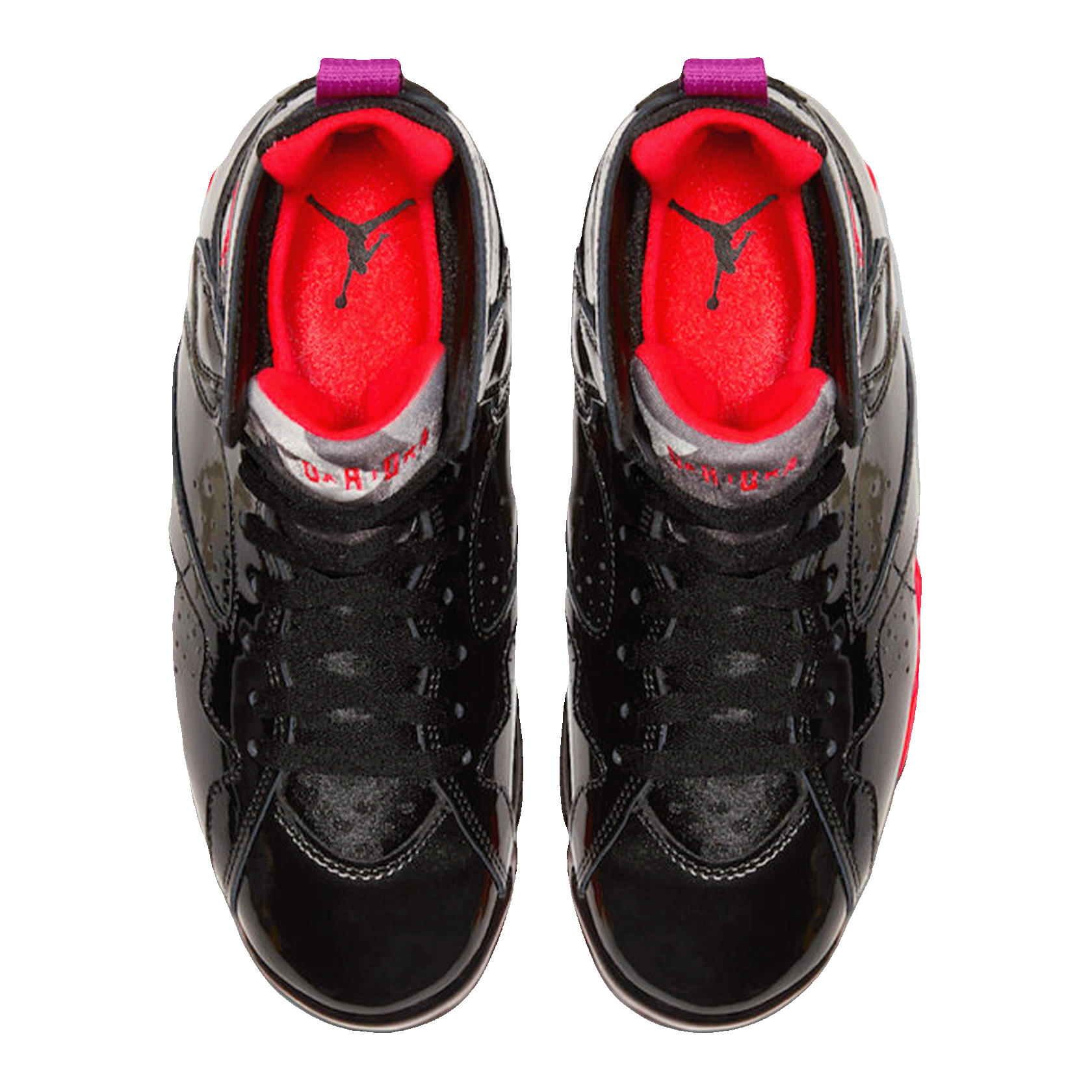 Nike Air Jordan 7 Retro Black Patent (W) Oben
