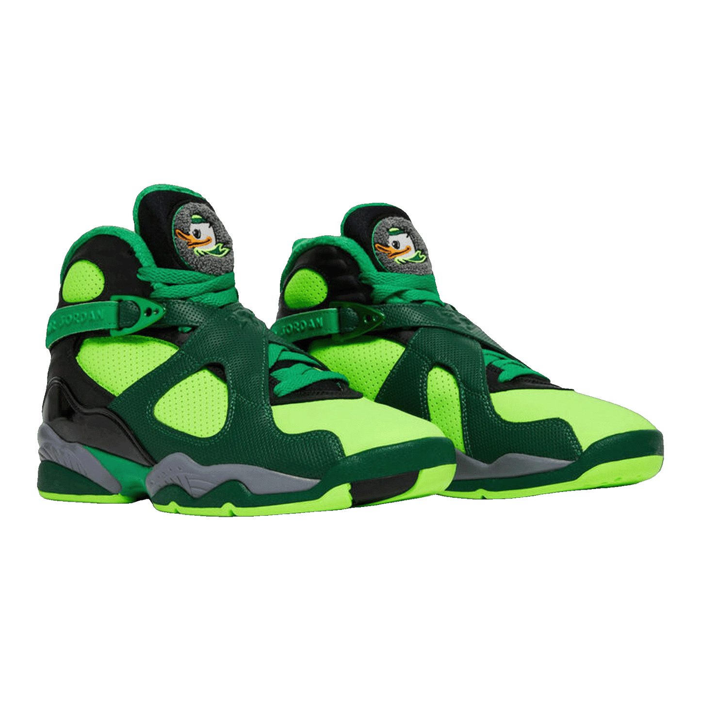 Nike Air Jordan 8 Retro University of Oregon PE Gorge Green Side 1300136-DSXG
