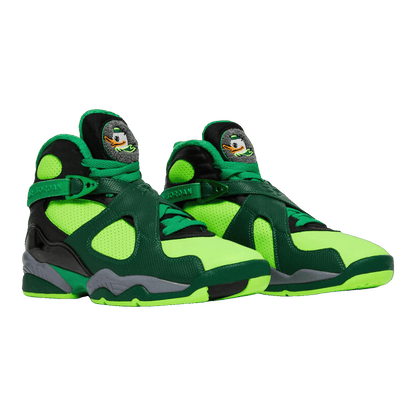 Nike Air Jordan 8 Retro University of Oregon PE Gorge Green Side 1300136-DSXG