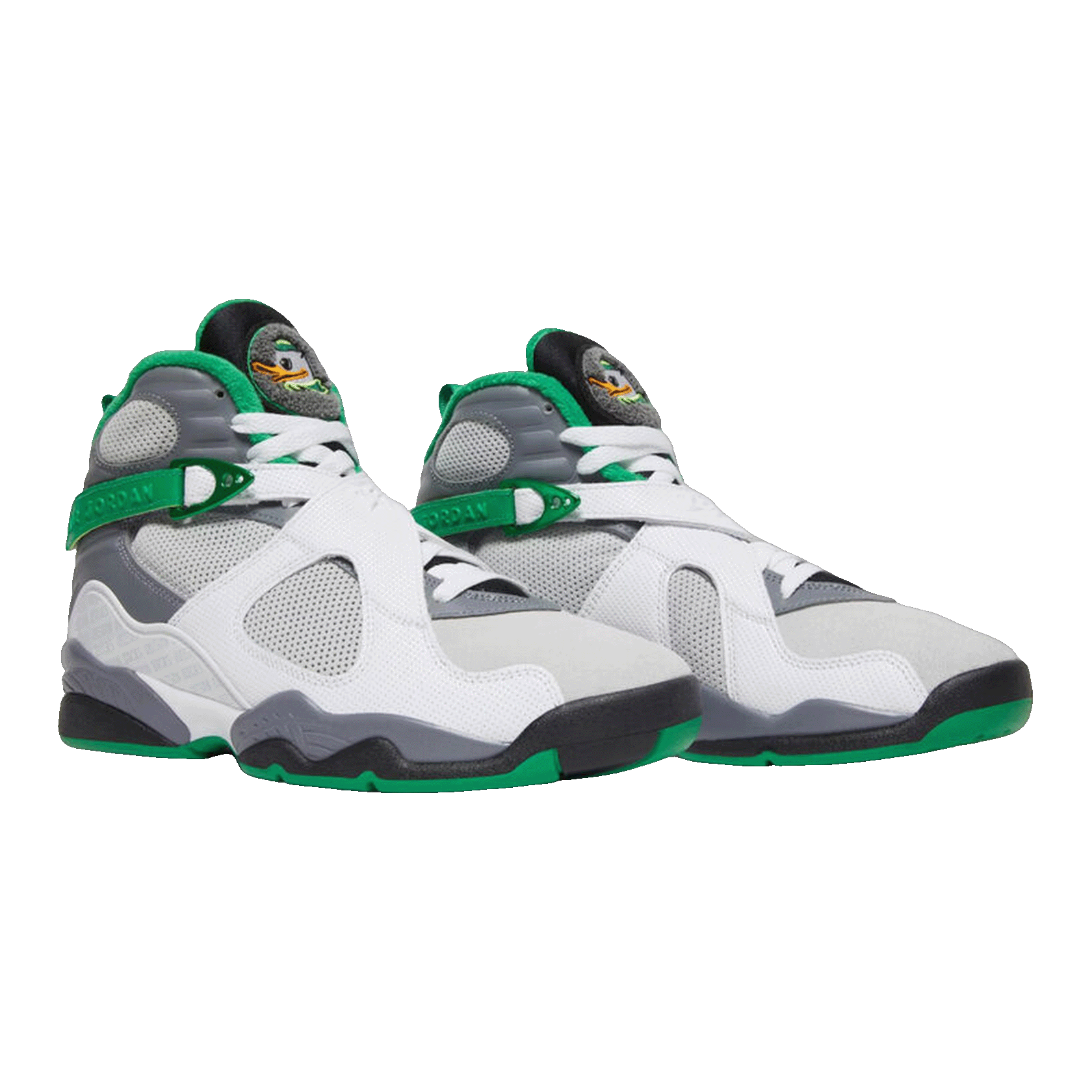 Nike Air Jordan 8 Retro University of Oregon PE Pure Platinum Side AJ8-1300135