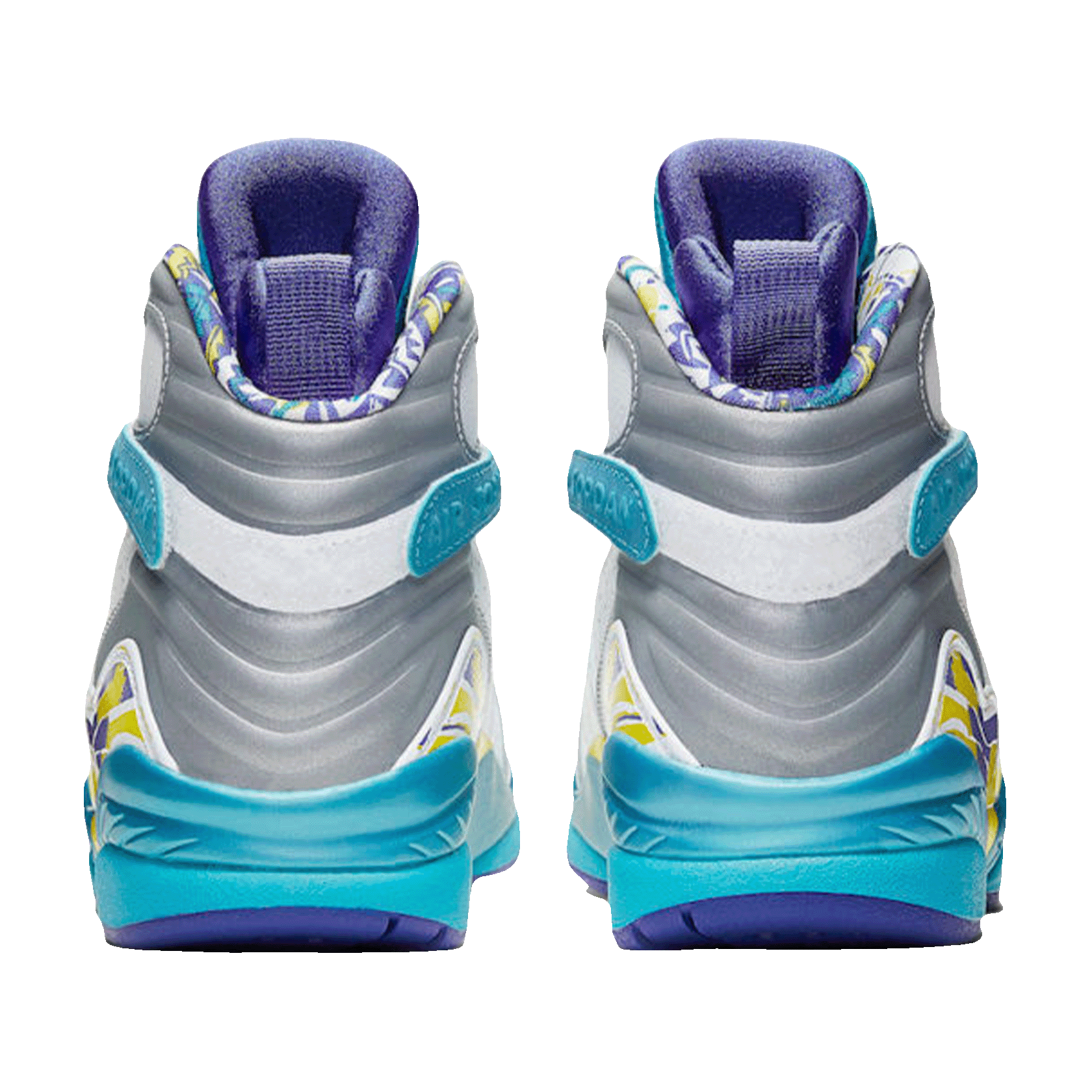 Nike Air Jordan 8 Retro White Aqua (2019) (W) Back