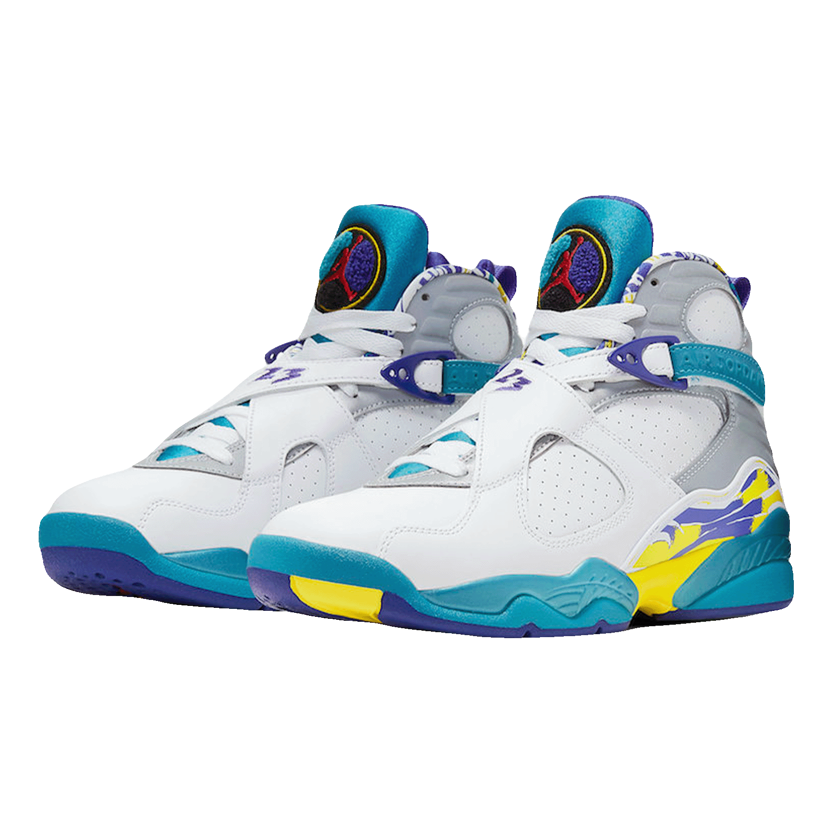 Nike Air Jordan 8 Retro White Aqua (2019) (W) Side