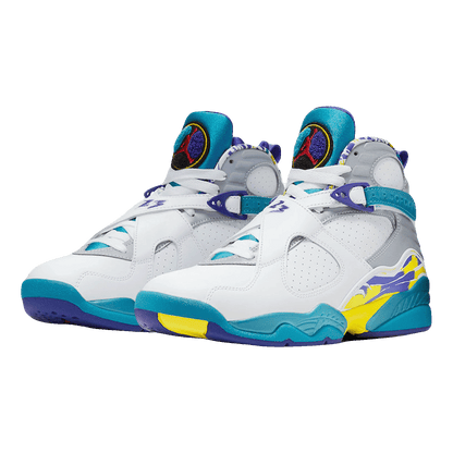 Nike Air Jordan 8 Retro White Aqua (2019) (W) Side