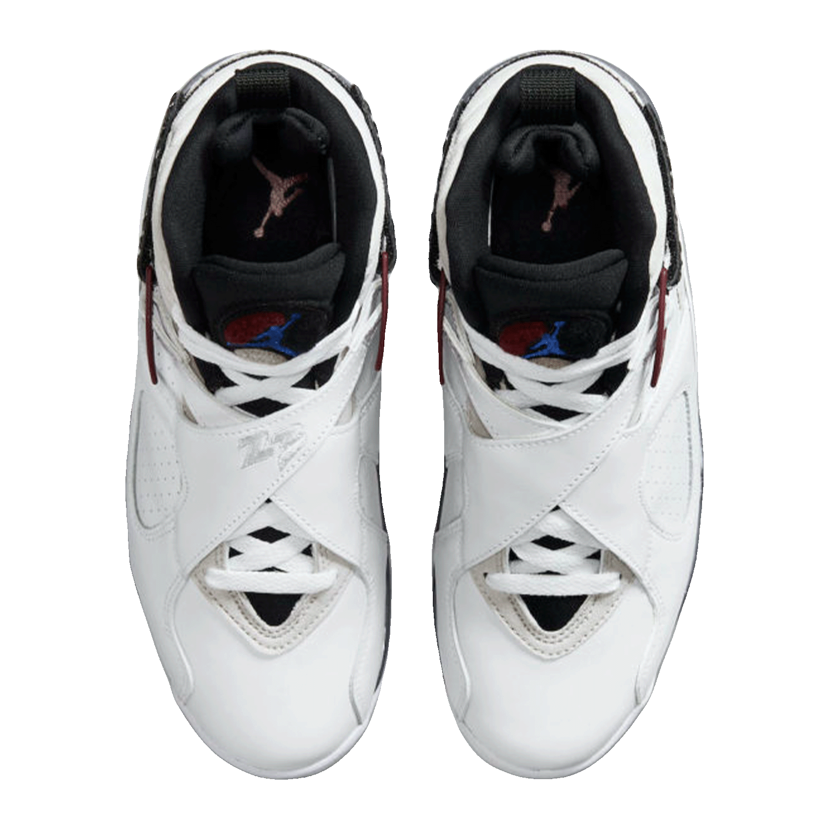 Nike Air Jordan 8 Retro White Burgundy (W) Oben