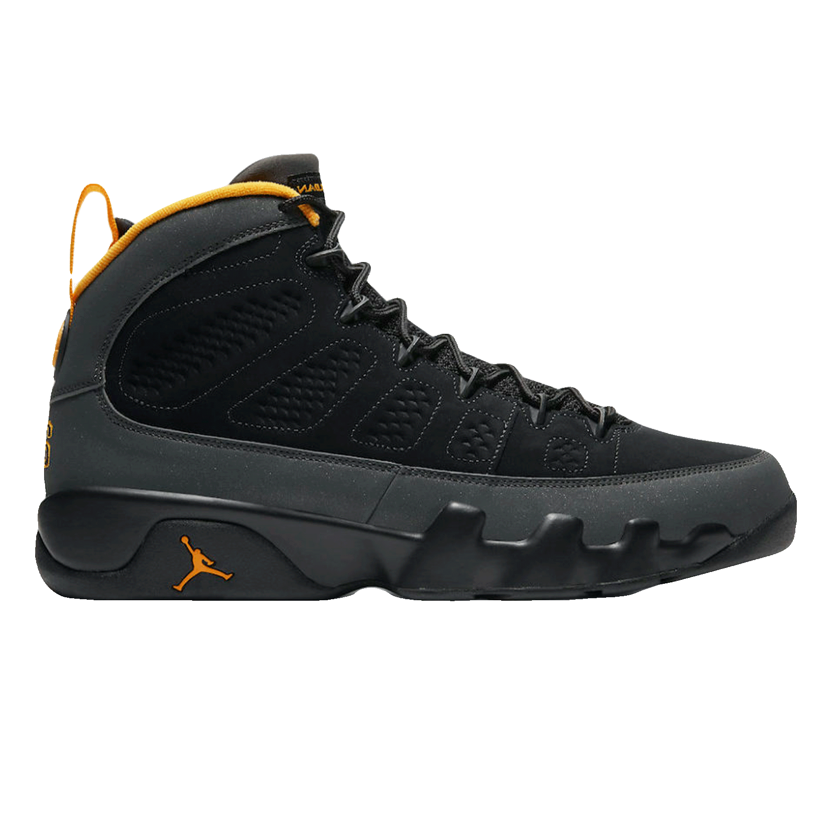 Nike Air Jordan 9 Retro Dark Charcoal University Gold