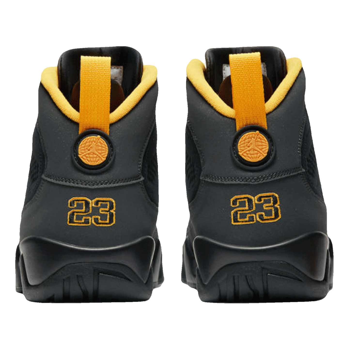Nike Air Jordan 9 Retro Dark Charcoal University Gold Back