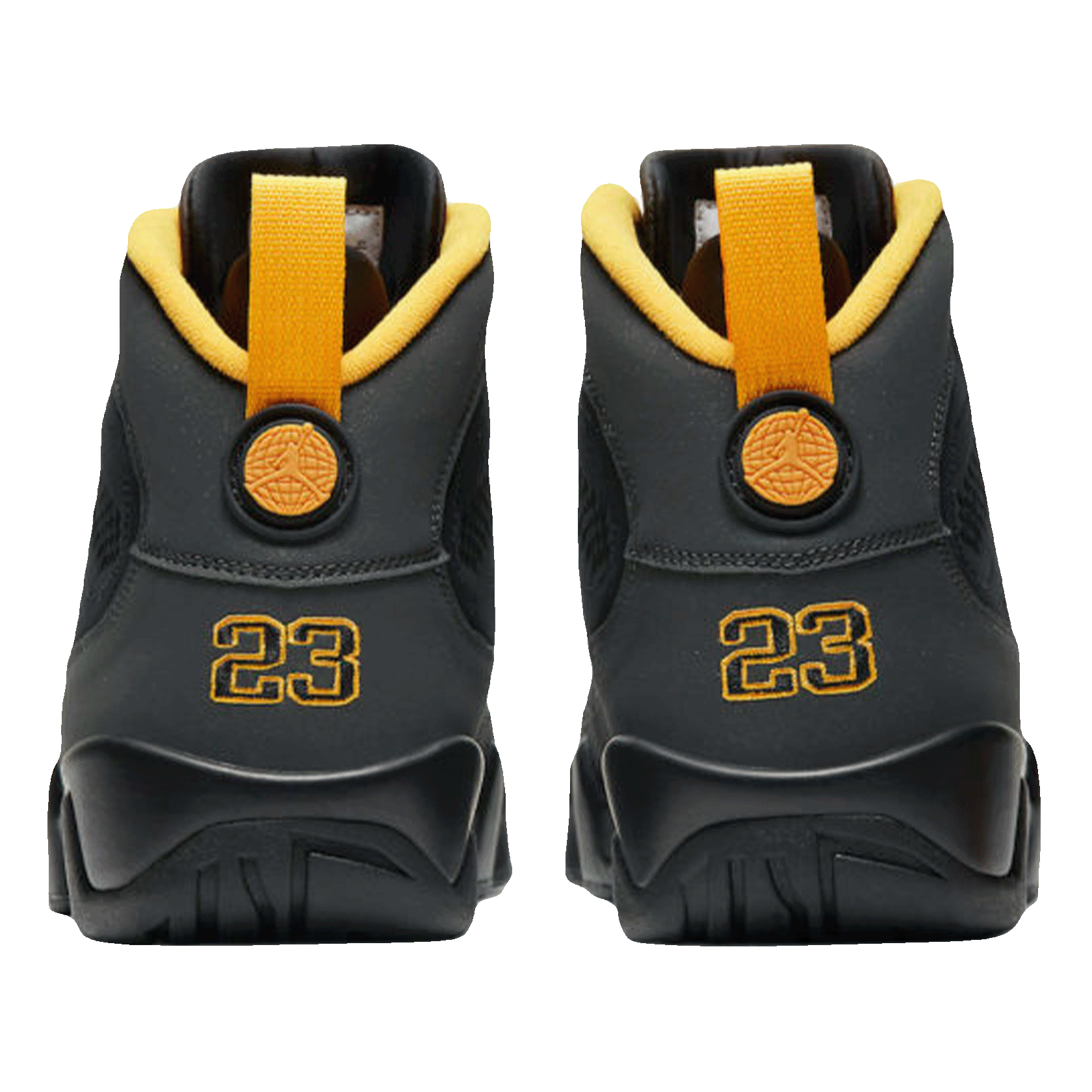 Nike Air Jordan 9 Retro Dark Charcoal University Gold Back