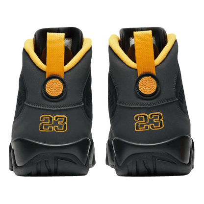 Nike Air Jordan 9 Retro Dark Charcoal University Gold Back