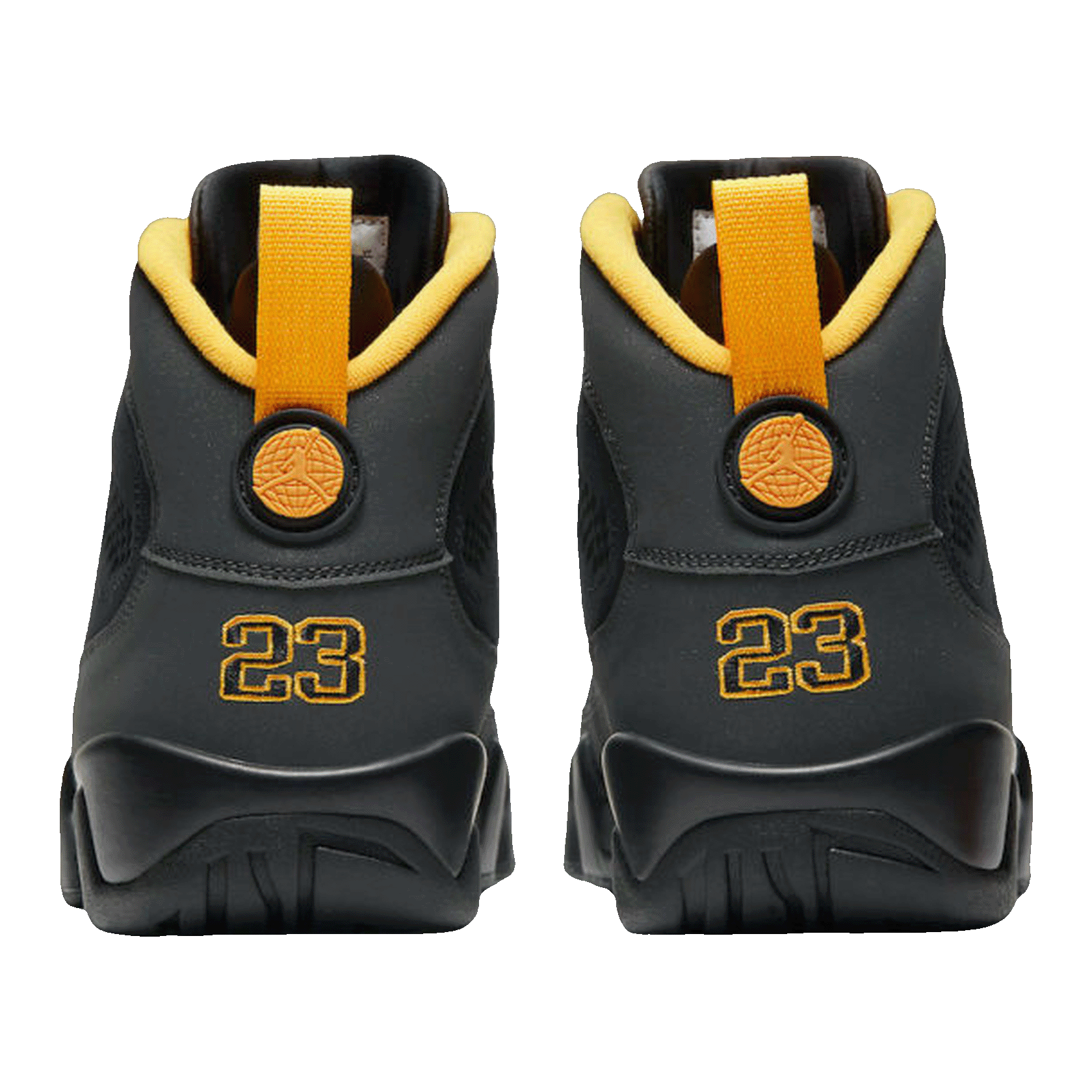 Nike Air Jordan 9 Retro Dark Charcoal University Gold (GS) Back 302359-070