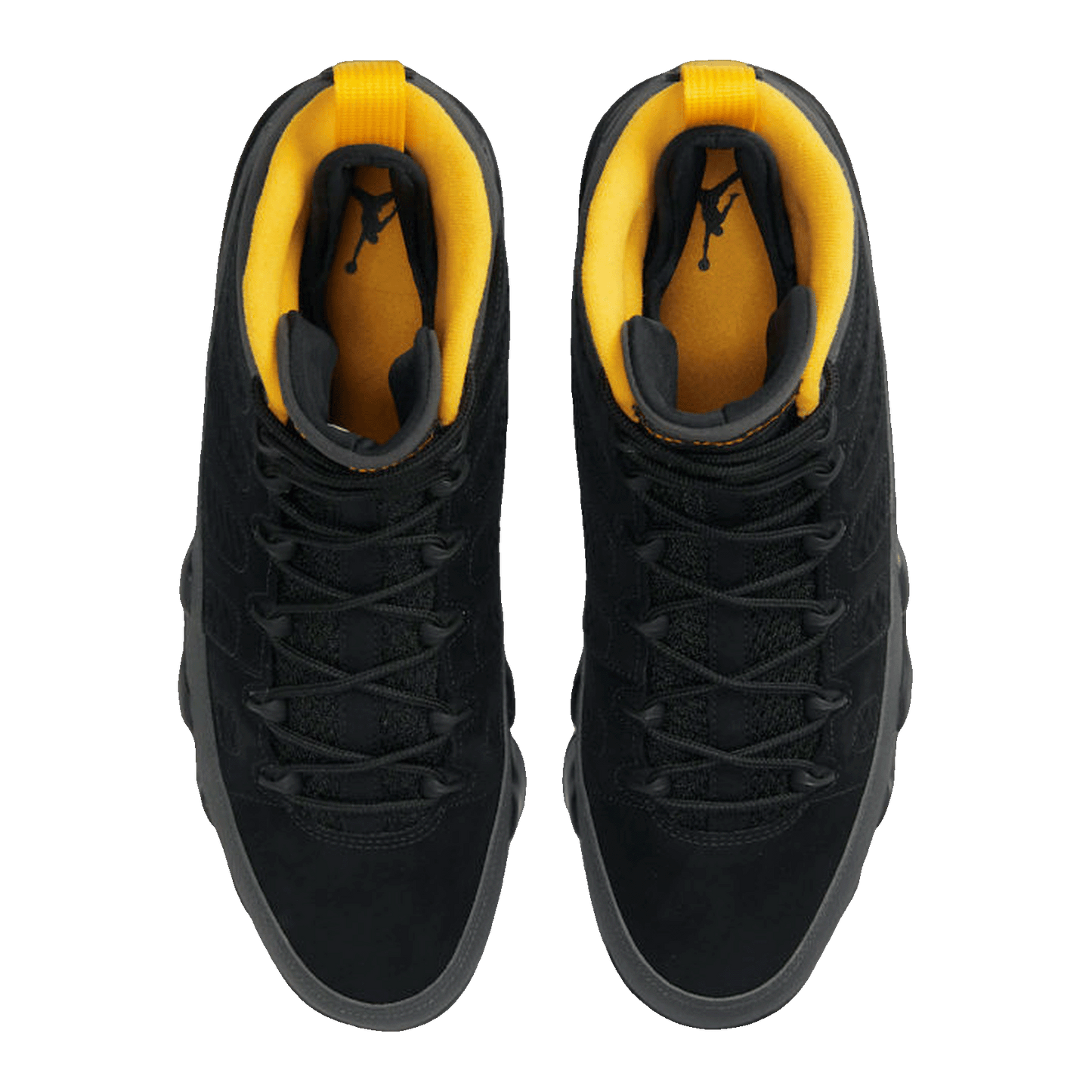 Nike Air Jordan 9 Retro Dark Charcoal University Gold (GS) Oben 302359-070