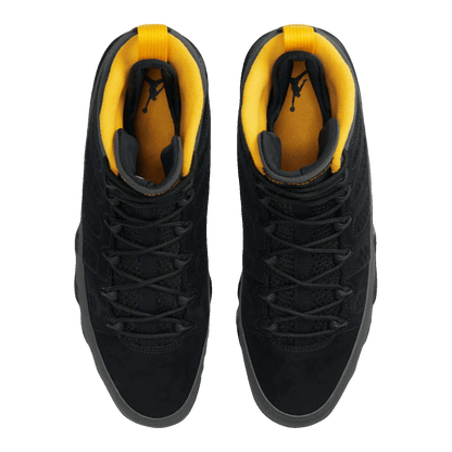 Nike Air Jordan 9 Retro Dark Charcoal University Gold Oben