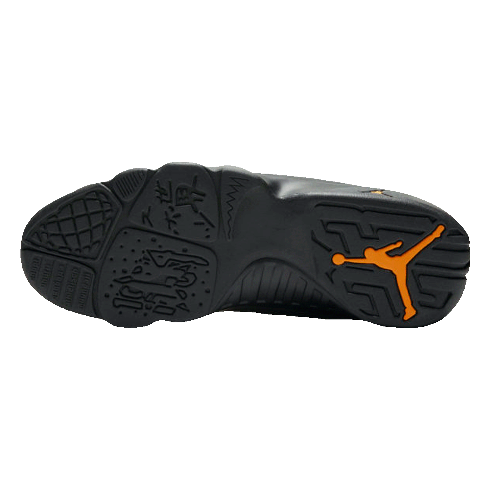 Nike Air Jordan 9 Retro Dark Charcoal University Gold Sohle