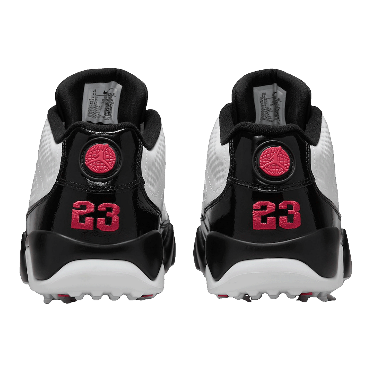 Nike Air Jordan 9 Retro Low Golf White Black True Red Back FJ5934-100