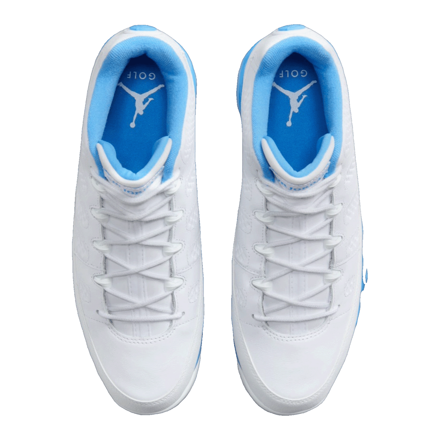 Nike Air Jordan 9 Retro Low Golf White University Blue Oben FJ5934-101
