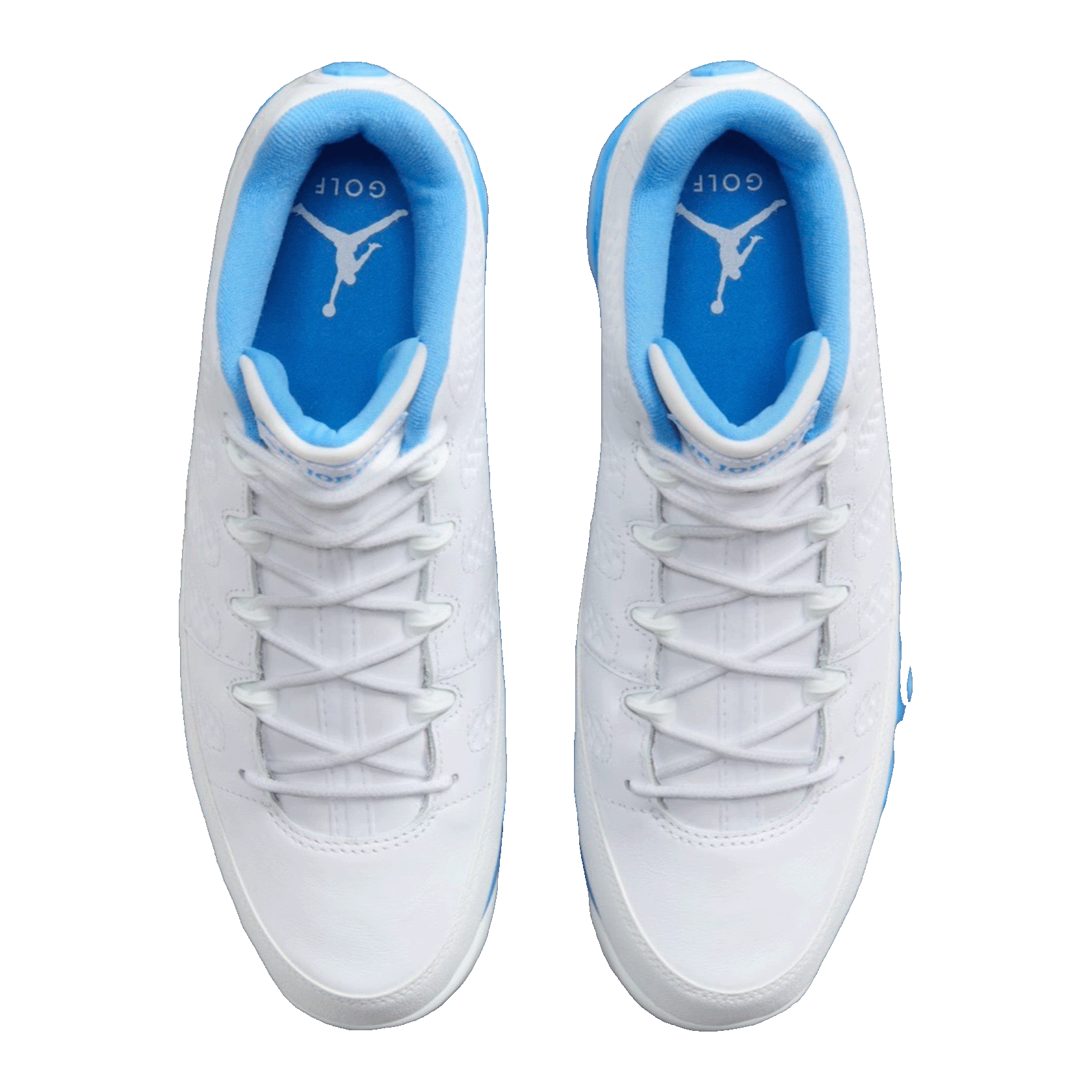 Nike Air Jordan 9 Retro Low Golf White University Blue Oben FJ5934-101