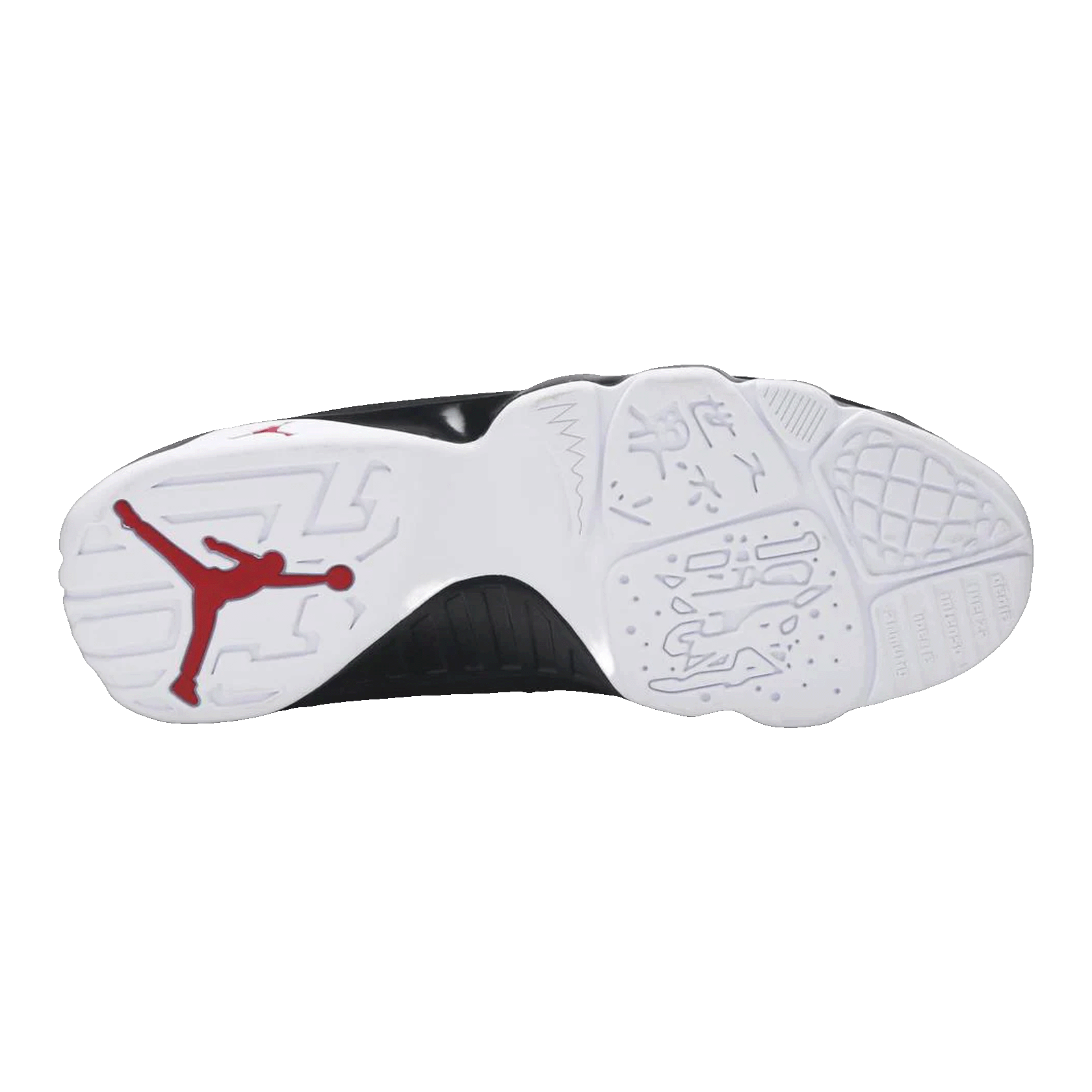 Nike Air Jordan 9 Retro White Black Red (2010) Sohle 302370-102