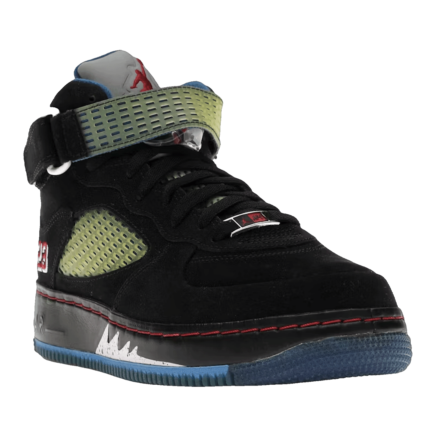 Nike Air Jordan AJF 5 Black Blue Ribbon Varsity Red Side 318608-061