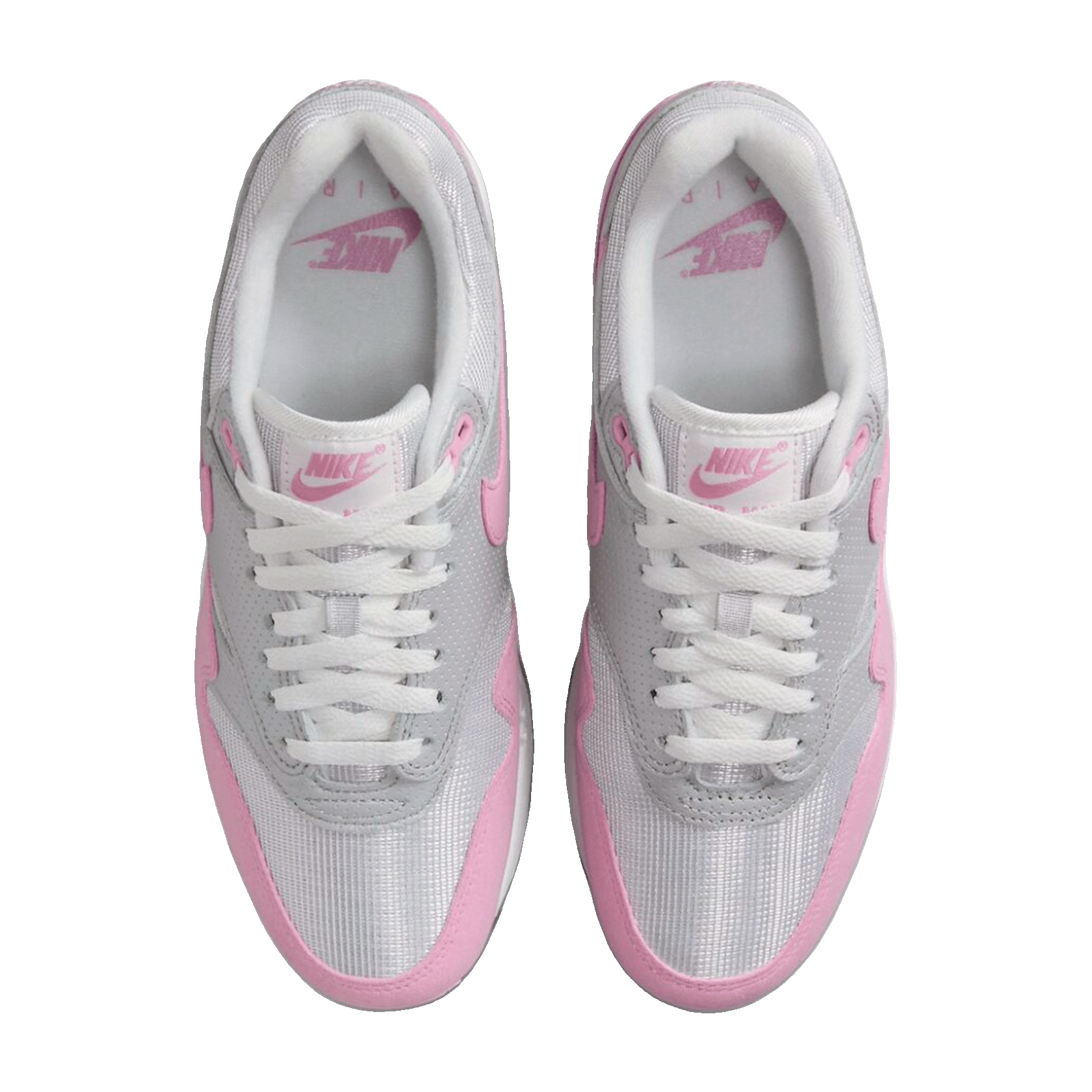 Nike Air Max 1 '87 Metallic Platinum Pink Rise (W) Oben