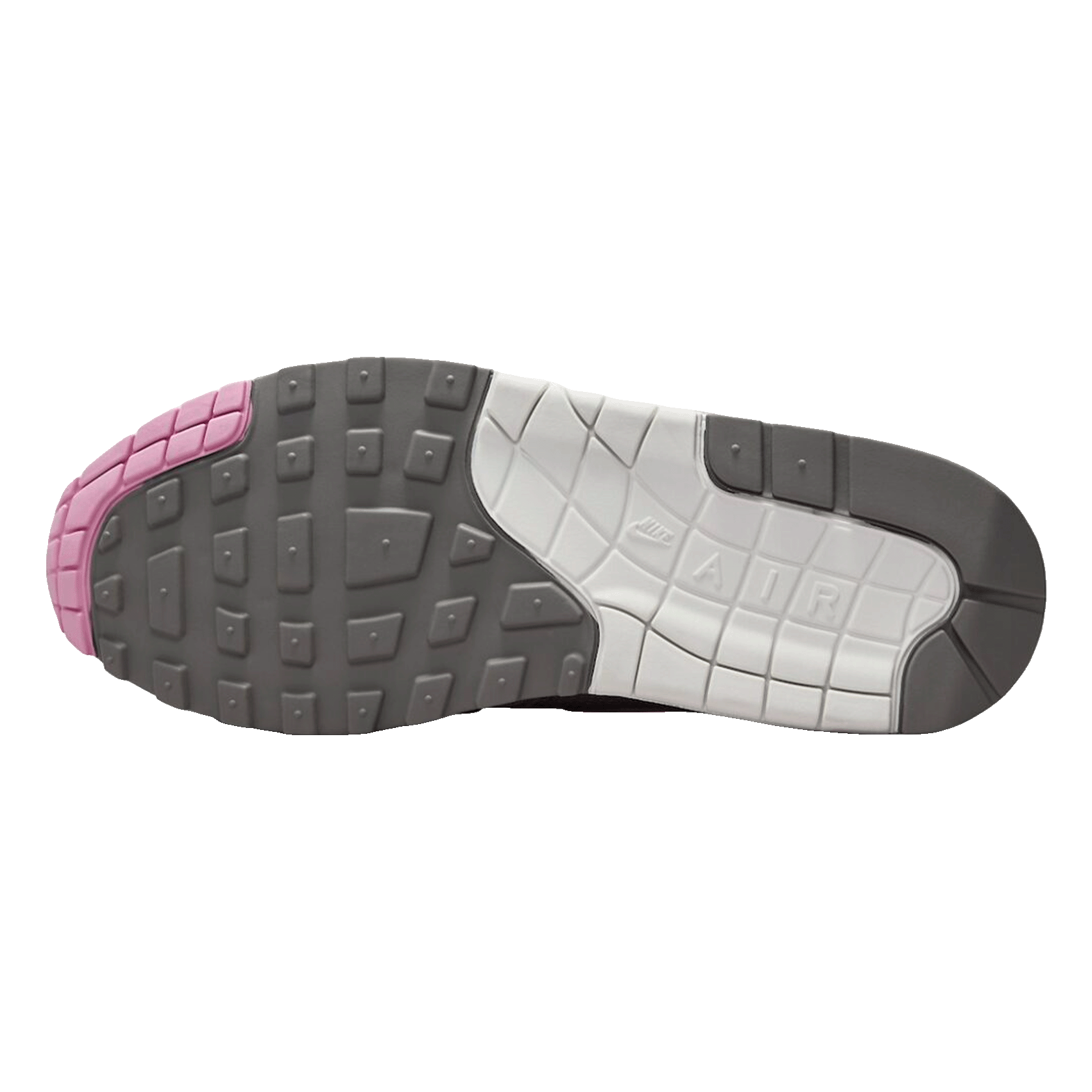 Nike Air Max 1 '87 Metallic Platinum Pink Rise (W) Sohle