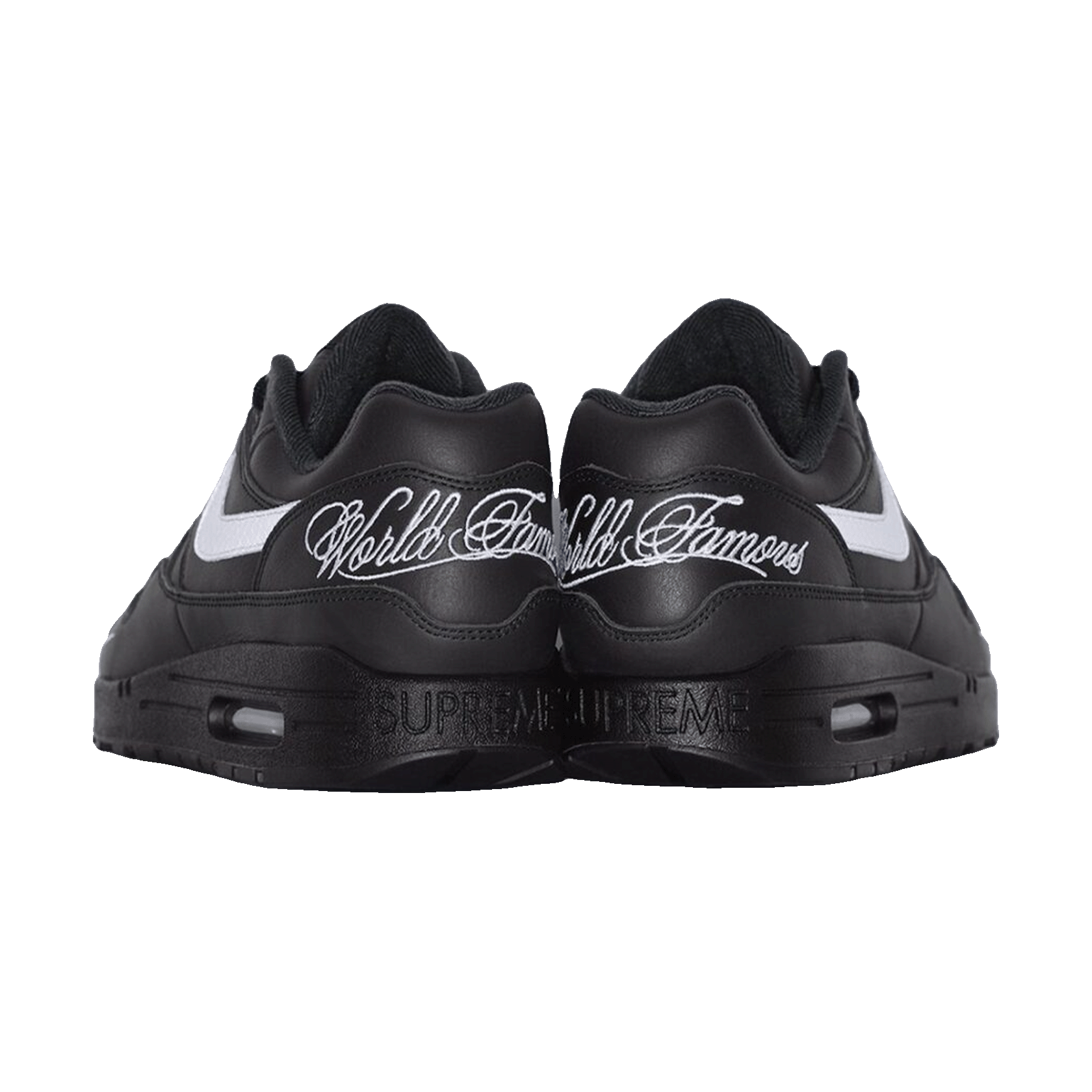 Nike Air Max 1 '87 SP Supreme Black White Back