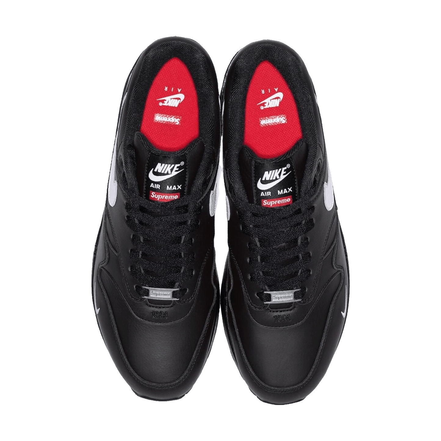 Nike Air Max 1 '87 SP Supreme Black White Oben