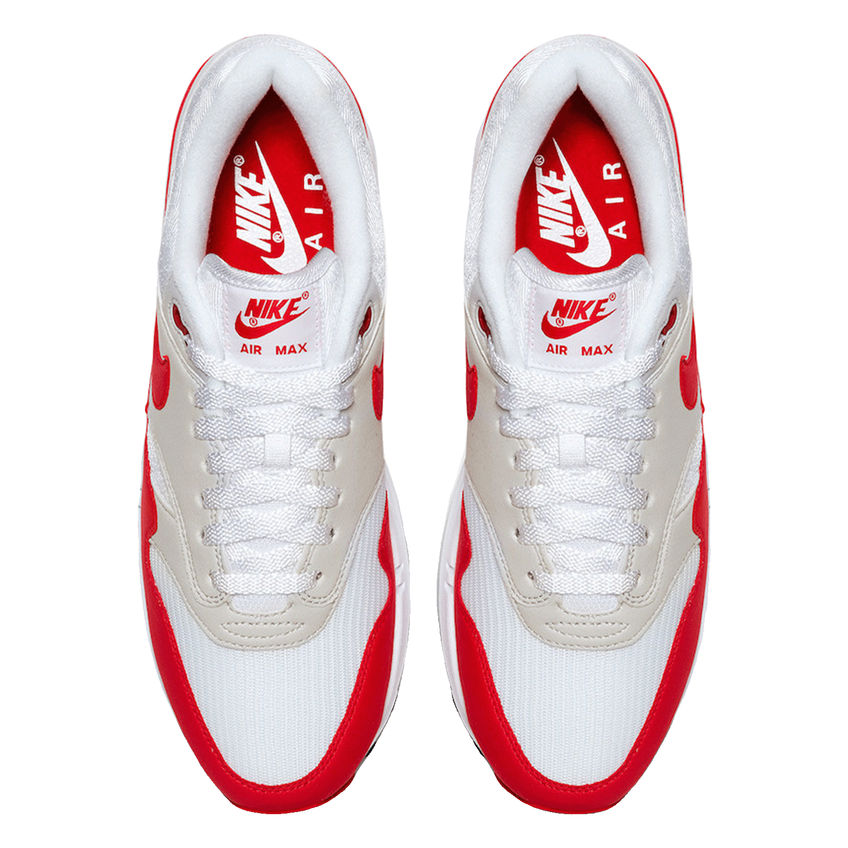 Nike Air Max 1 Anniversary Red (2017/2018 Restock Pair) Oben