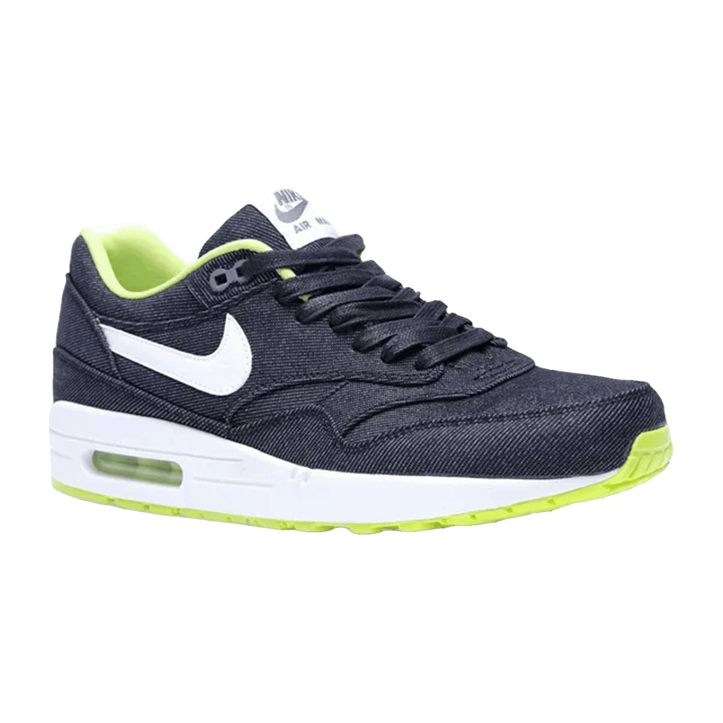 Nike Air Max 1 Black Denim Cyber Side