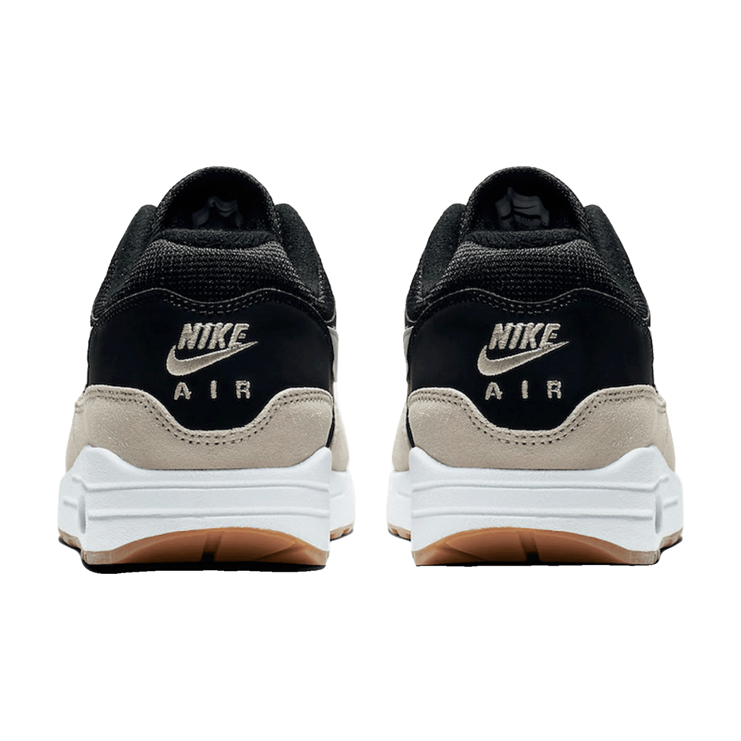 Nike Air Max 1 Black Light Bone White Back