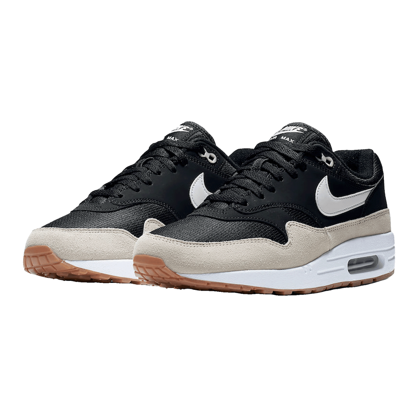 Nike Air Max 1 Black Light Bone White Side