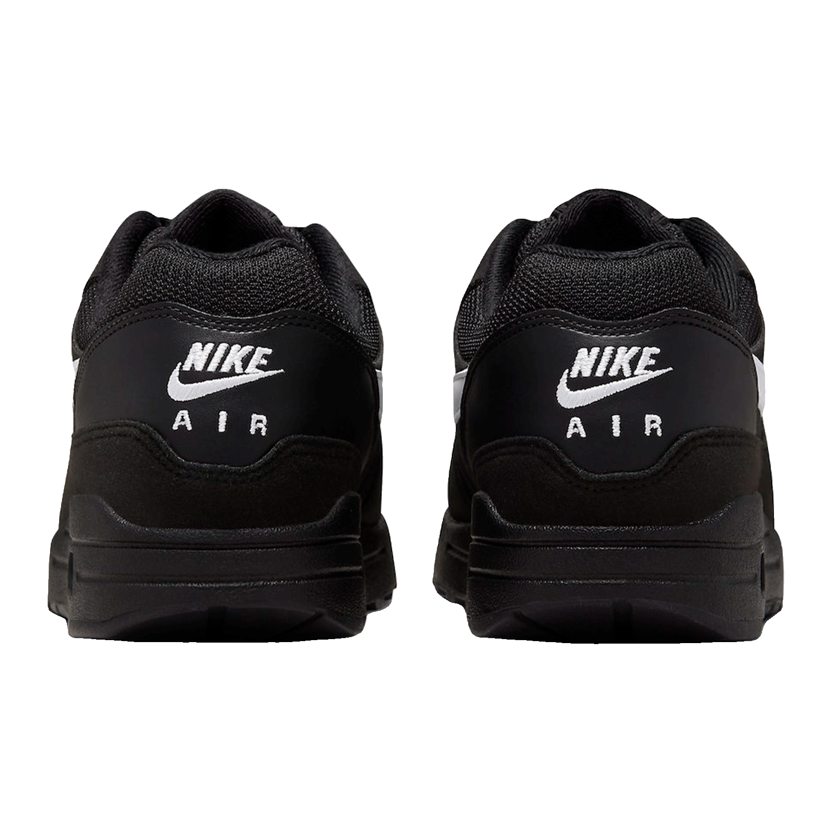 Nike Air Max 1 Black White Swoosh Back