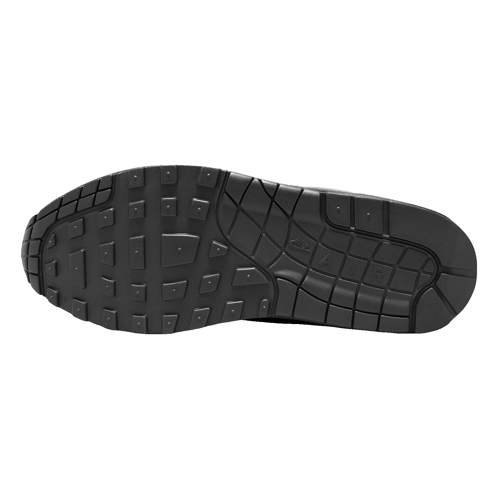 Nike Air Max 1 Black White Swoosh Sohle