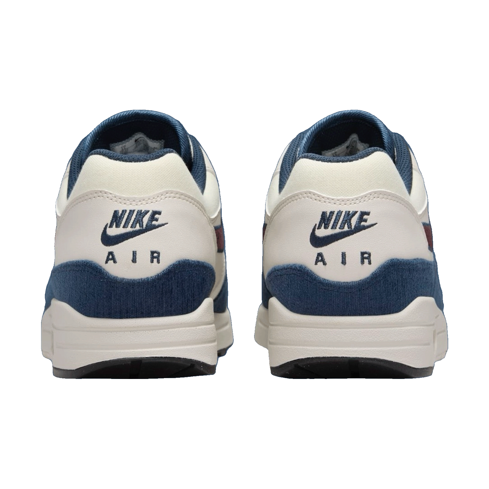 Nike Air Max 1 Coconut Milk Burgundy Crush Navy Back