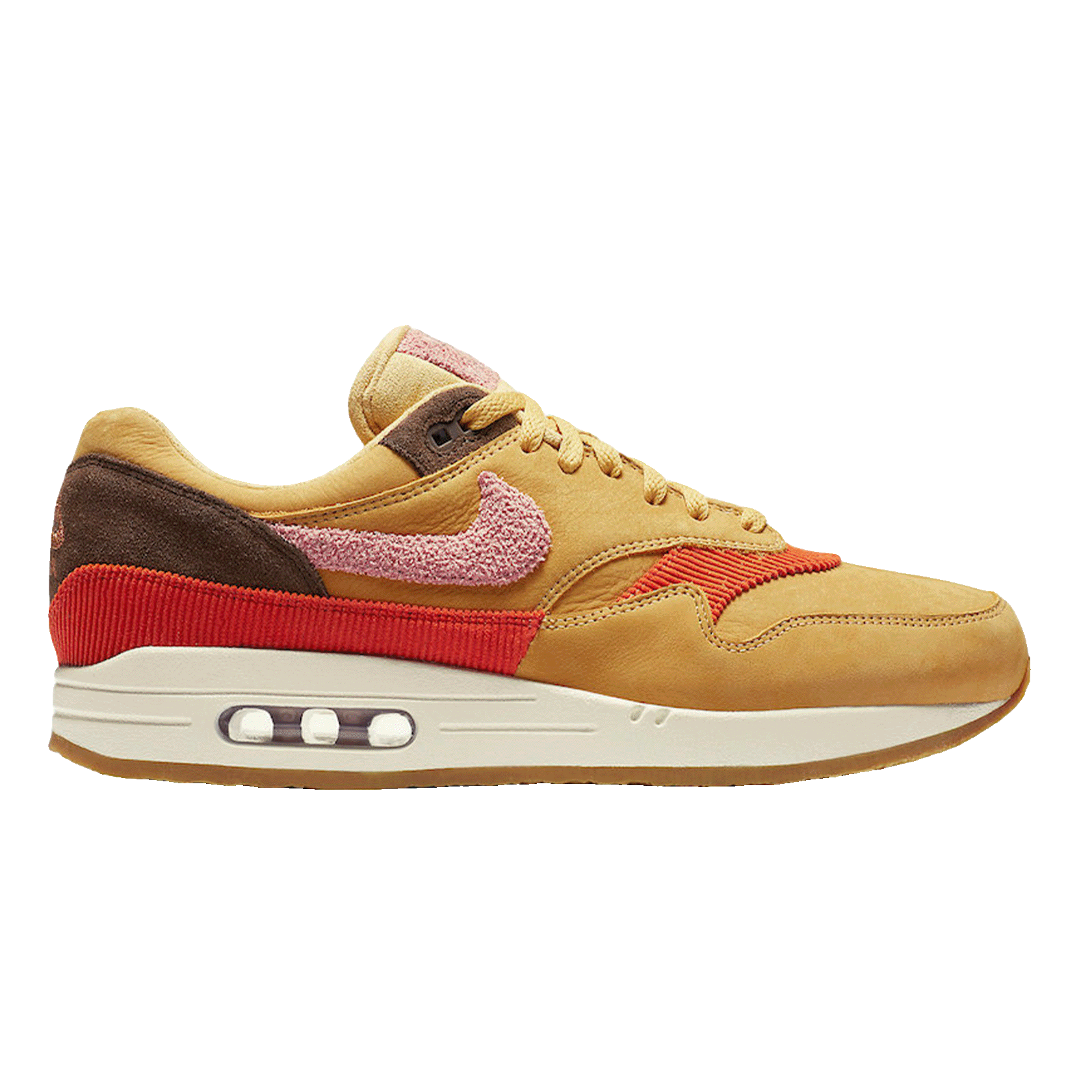 Nike Air Max 1 Crepe Wheat Gold Rust Pink
