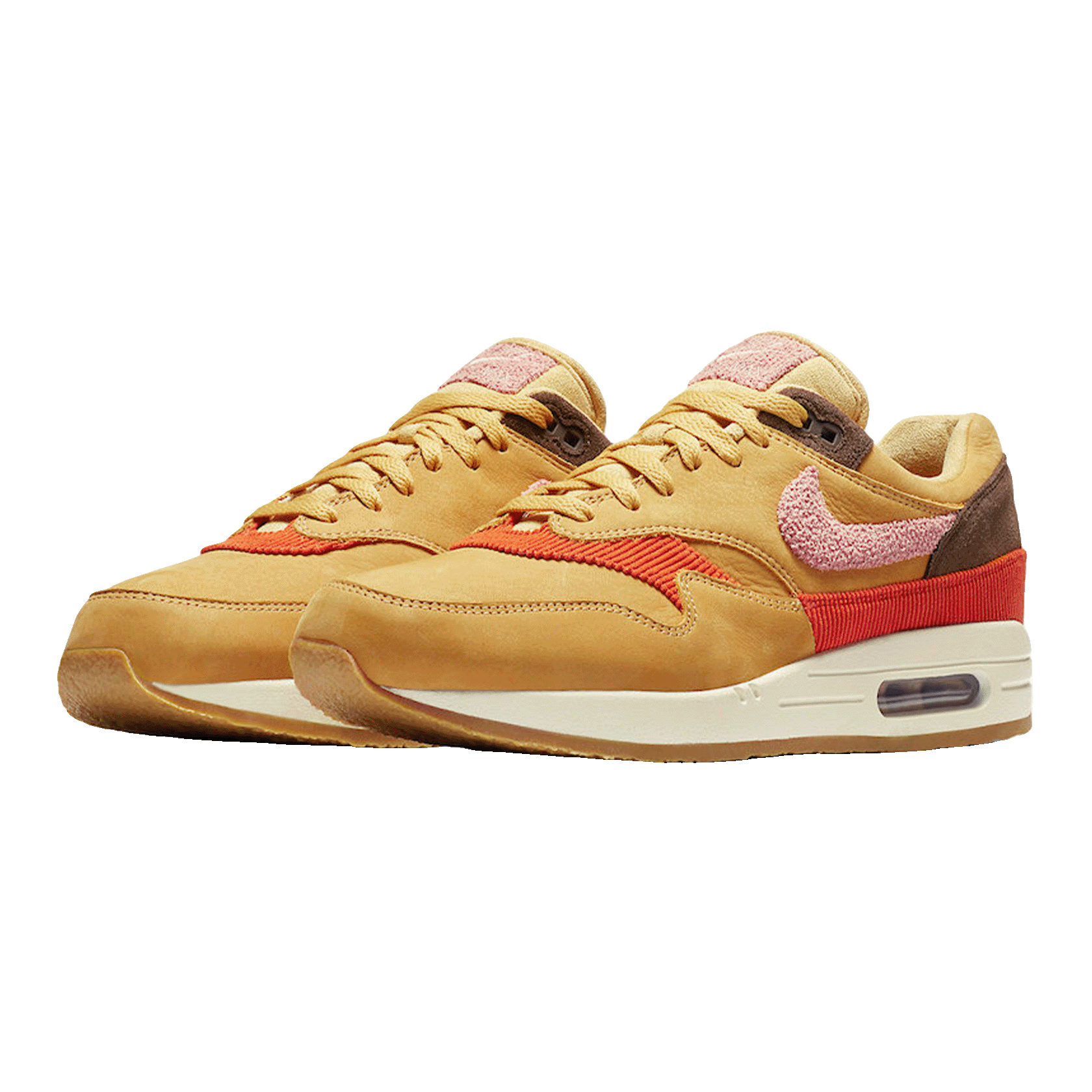 Nike Air Max 1 Crepe Wheat Gold Rust Pink Side