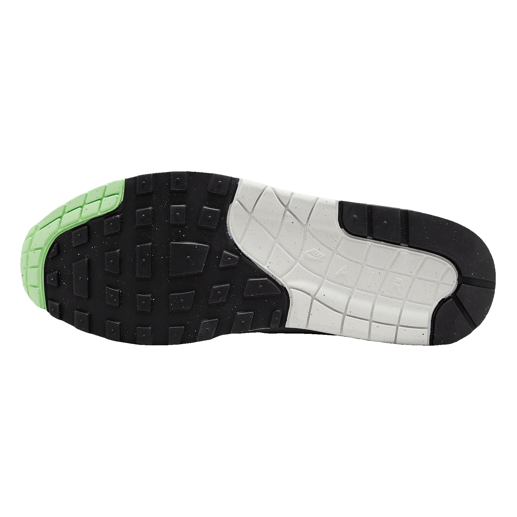 Nike Air Max 1 Essential Summit White Photon Dust Vapor Green Sohle