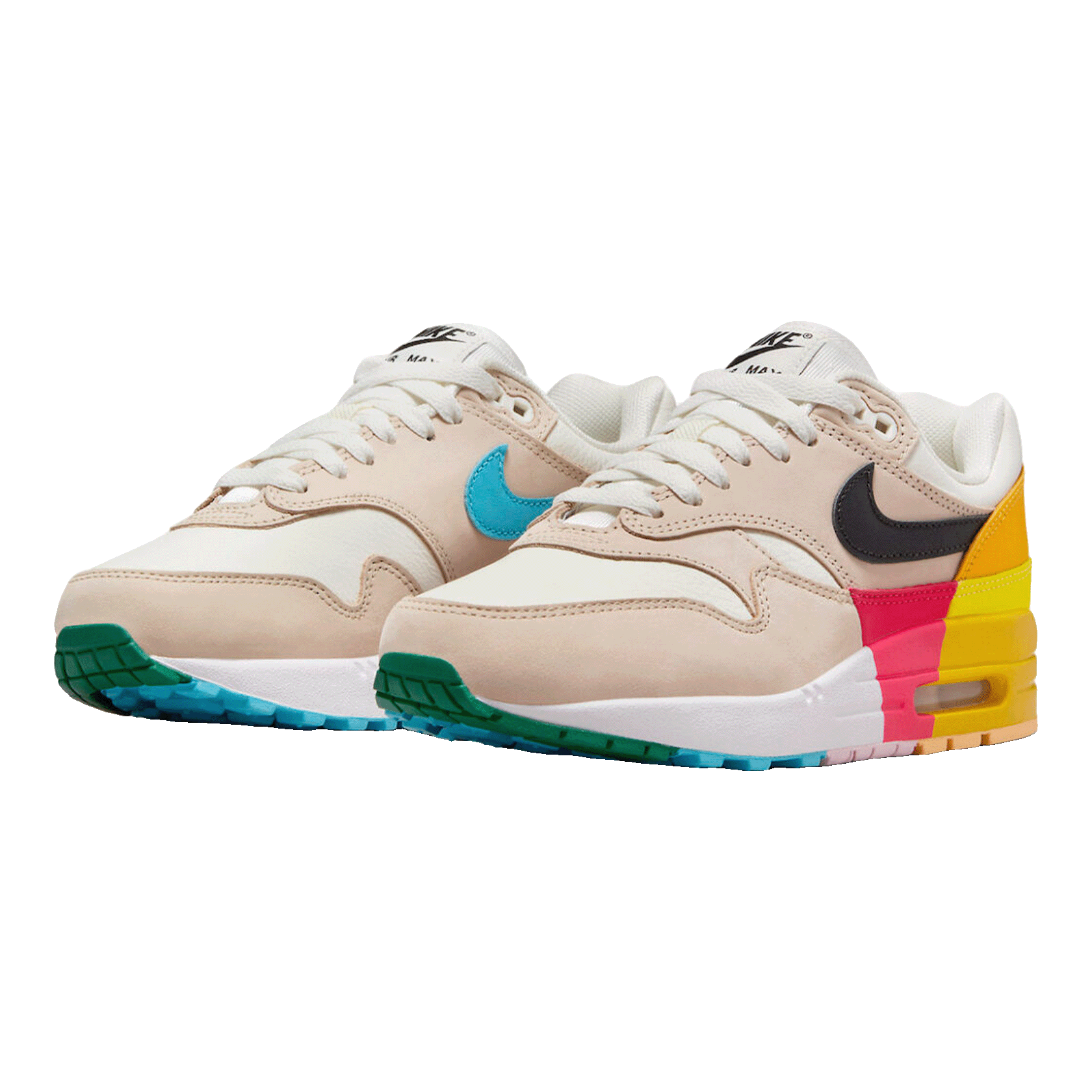 Nike Air Max 1 Khaki Multi-Color (W) Side