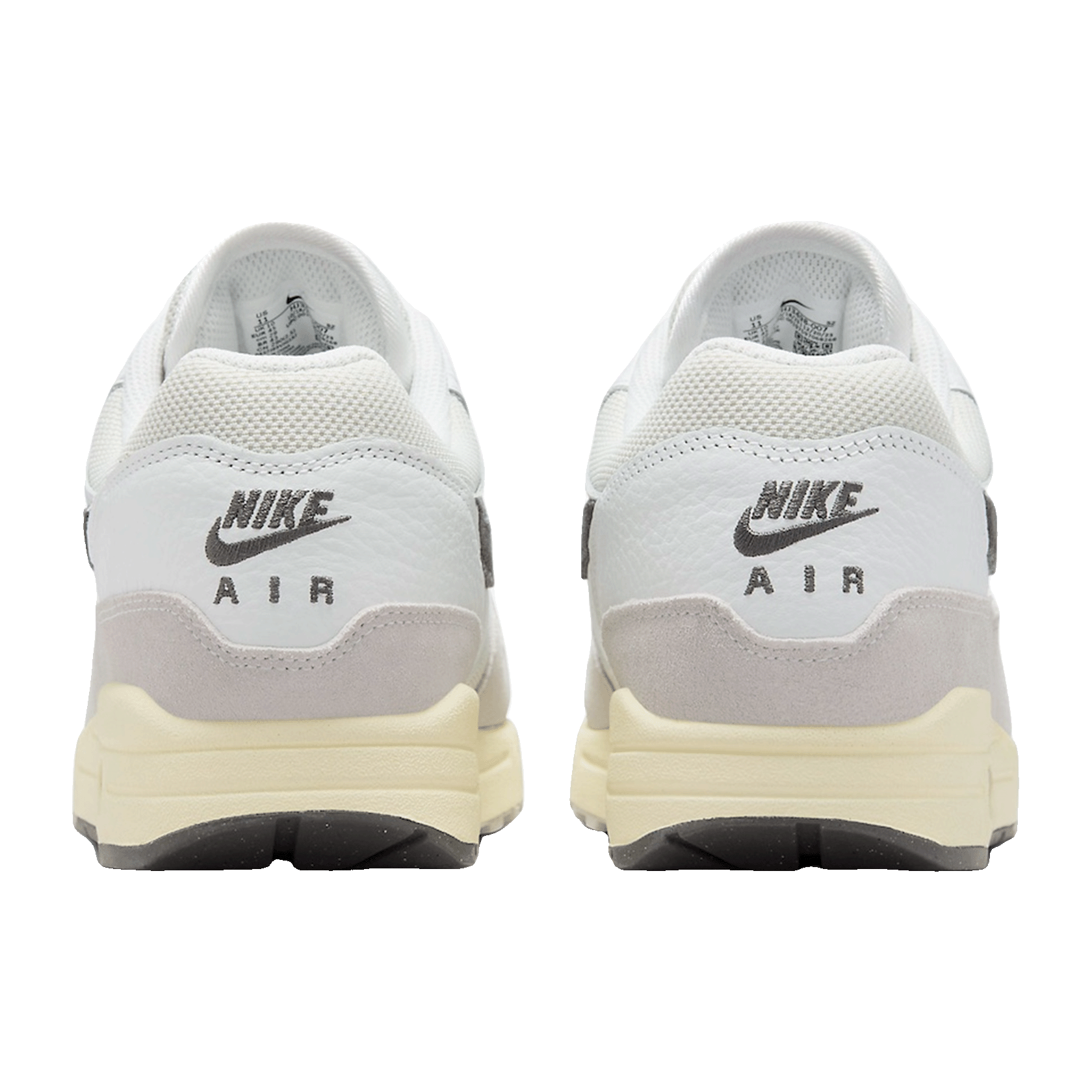 Nike Air Max 1 Light Bone Iron Grey Back