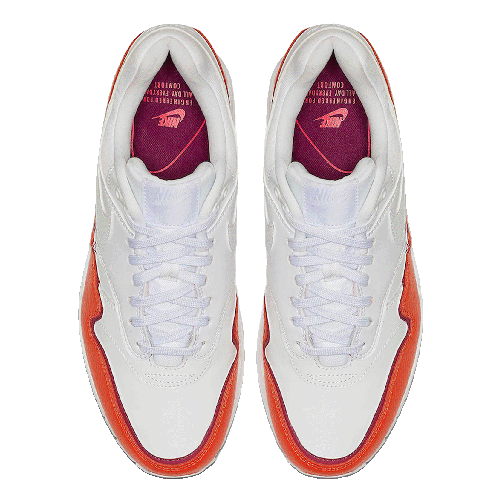 Nike Air Max 1 Liner White Red (W) Oben