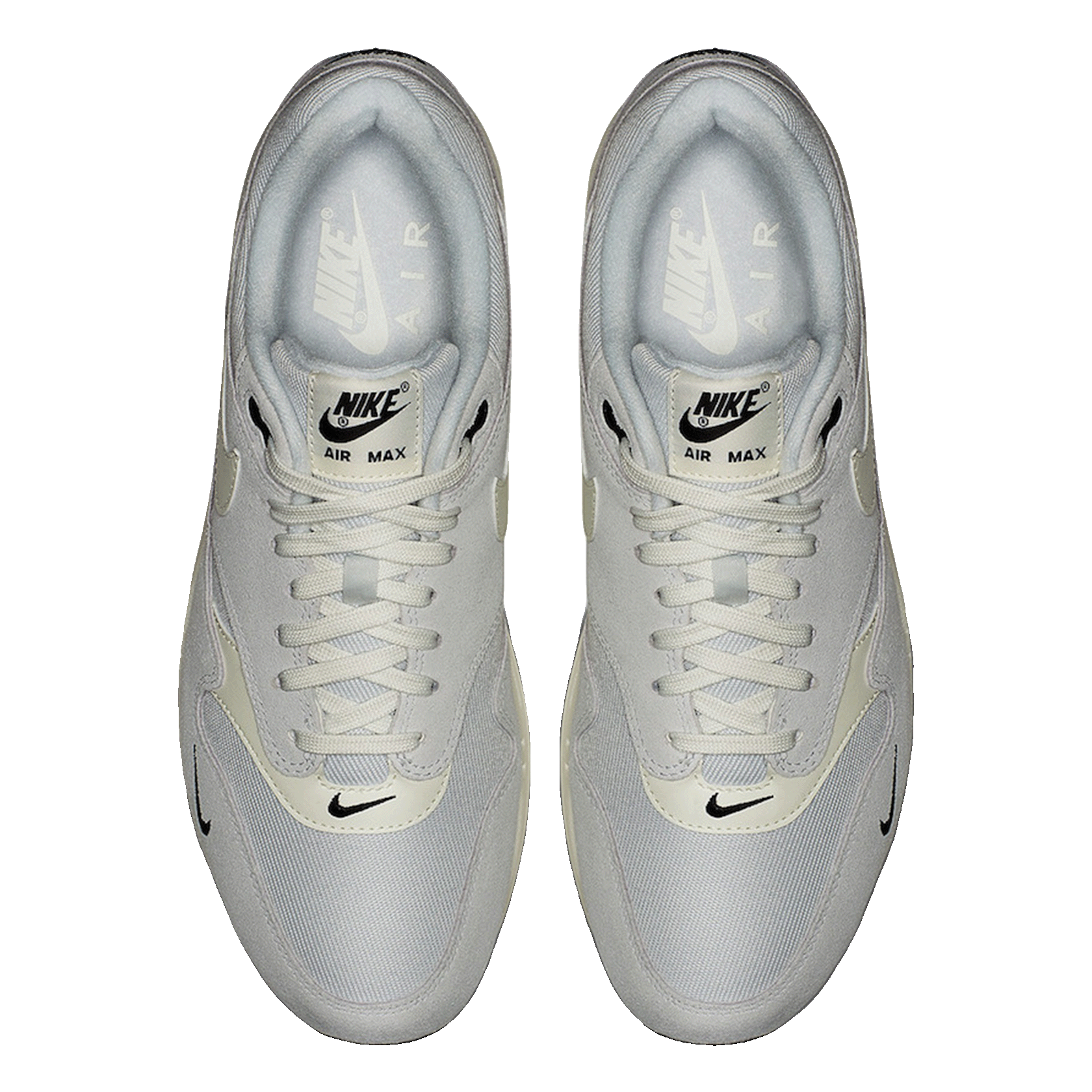 Nike Air Max 1 Mini Swoosh Pure Platinum Oben