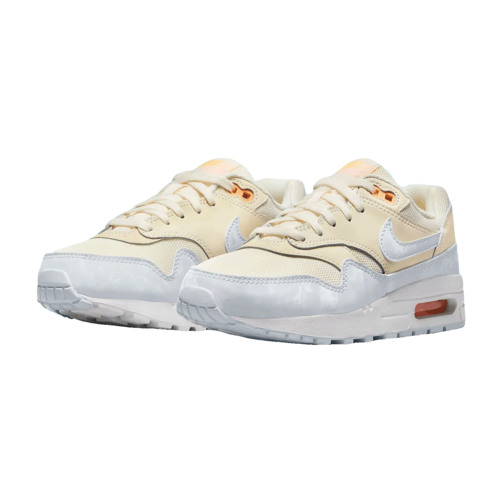 Nike Air Max 1 Pale Ivory Football Grey (GS) Side