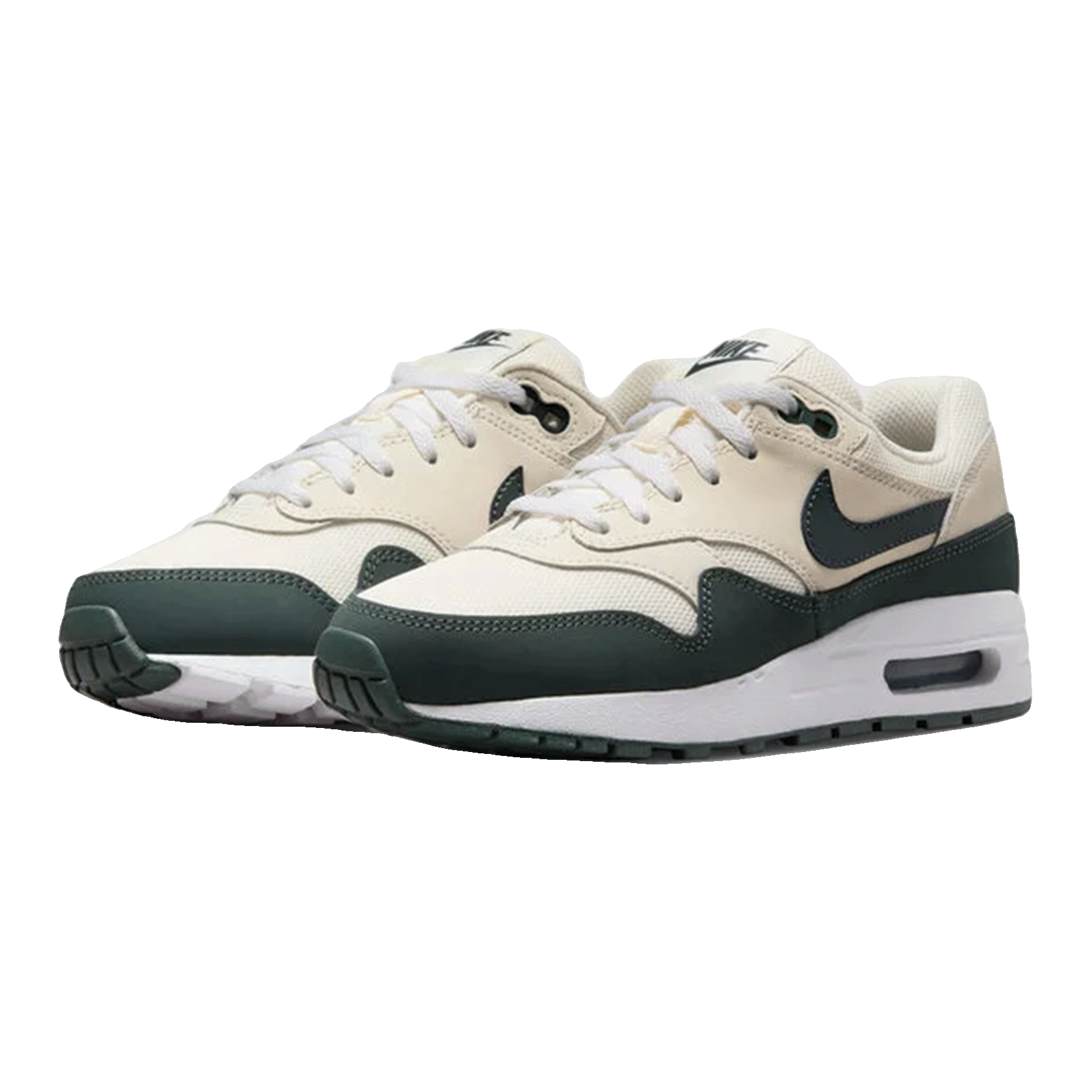 Nike Air Max 1 Pale Ivory White Bicoastal Vintage Green (GS) Side