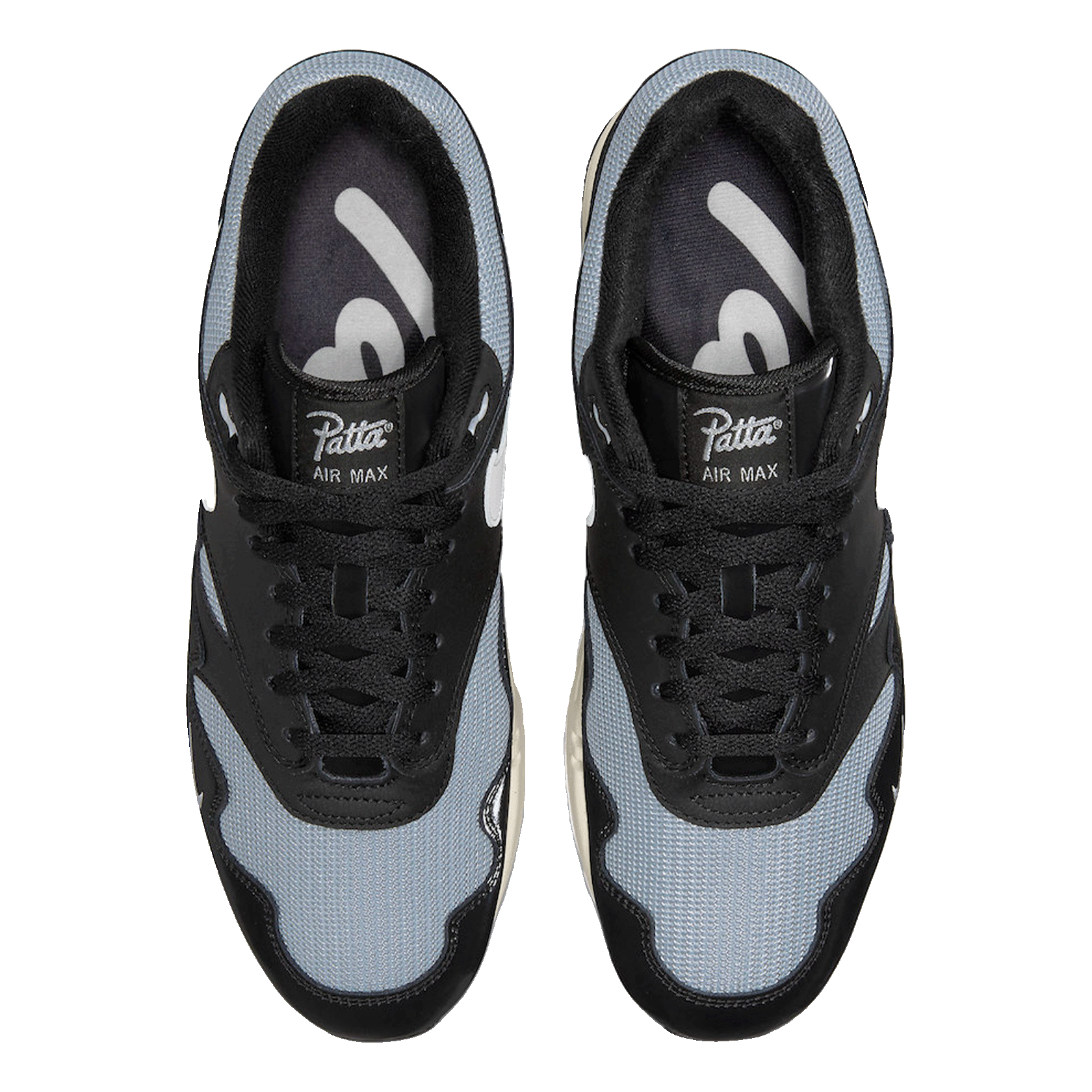 Nike Air Max 1 Patta Waves Black (with Bracelet) Oben