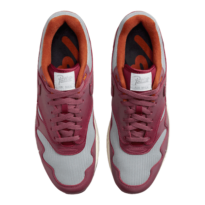 Nike Air Max 1 Patta Waves Rush Maroon (with Bracelet) Oben