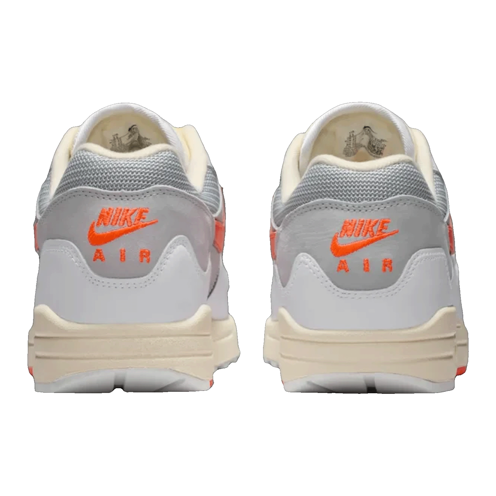 Nike Air Max 1 Patta Waves White Hyper Crimson (With Bracelet) Back II7055-100