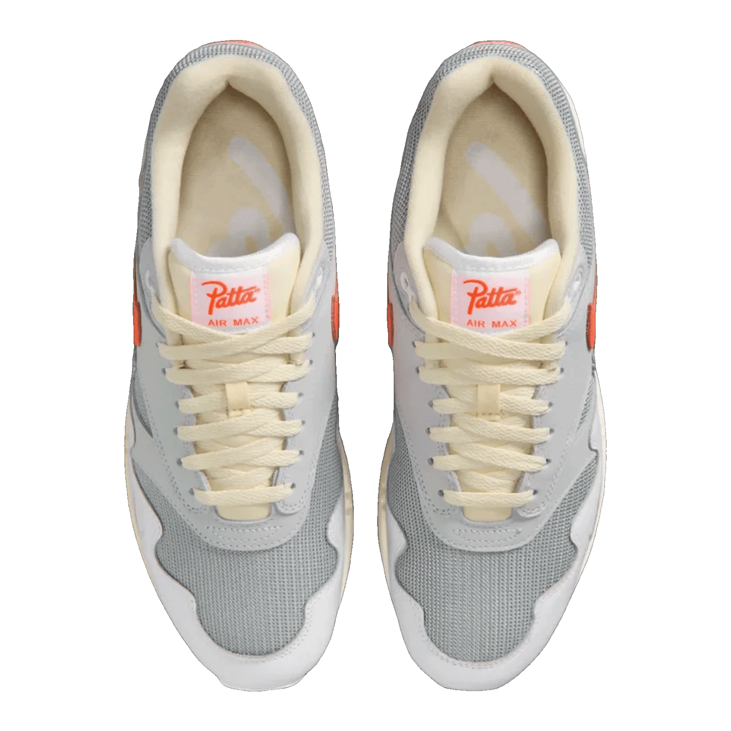 Nike Air Max 1 Patta Waves White Hyper Crimson (With Bracelet) Oben II7055-100