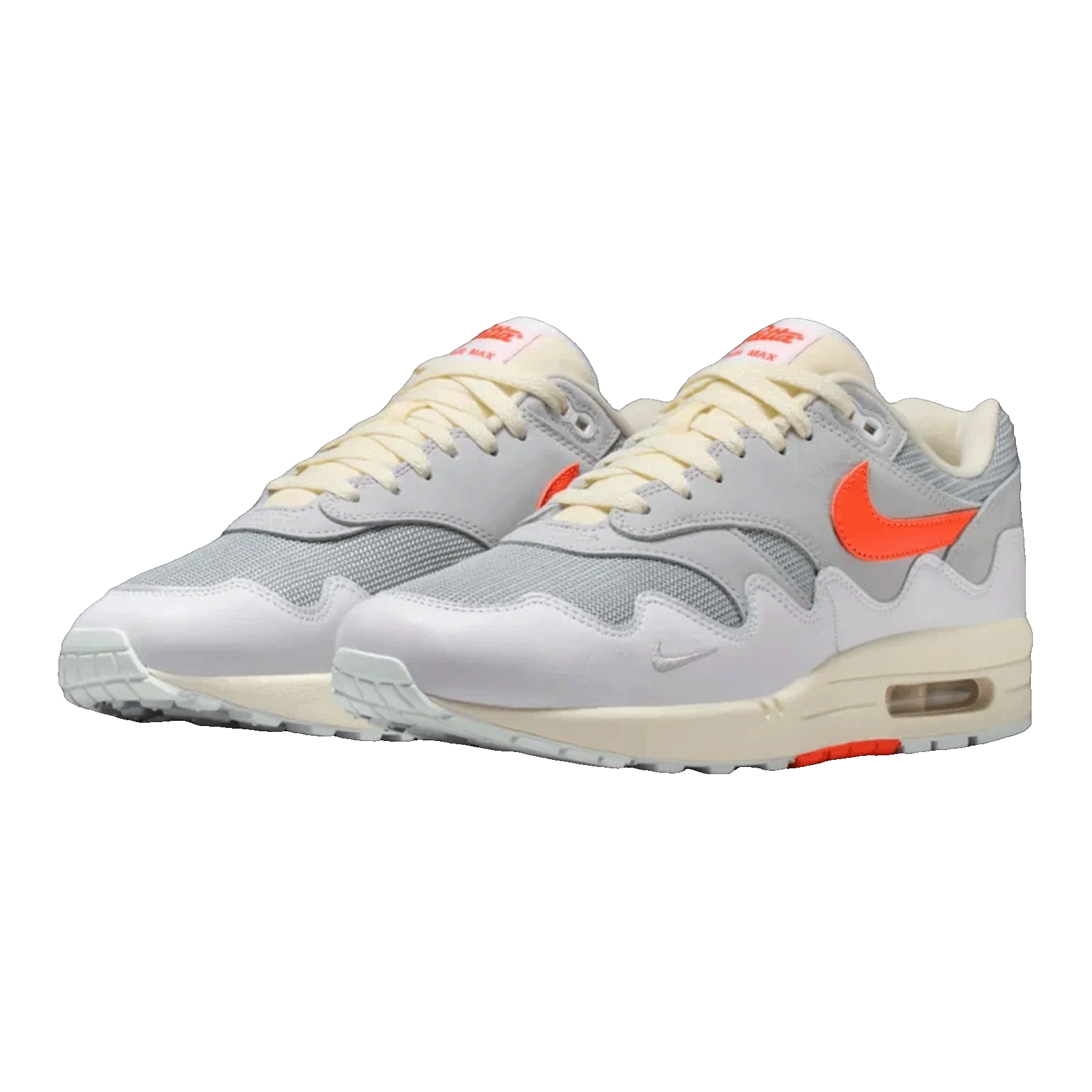Nike Air Max 1 Patta Waves White Hyper Crimson (With Bracelet) Side II7055-100