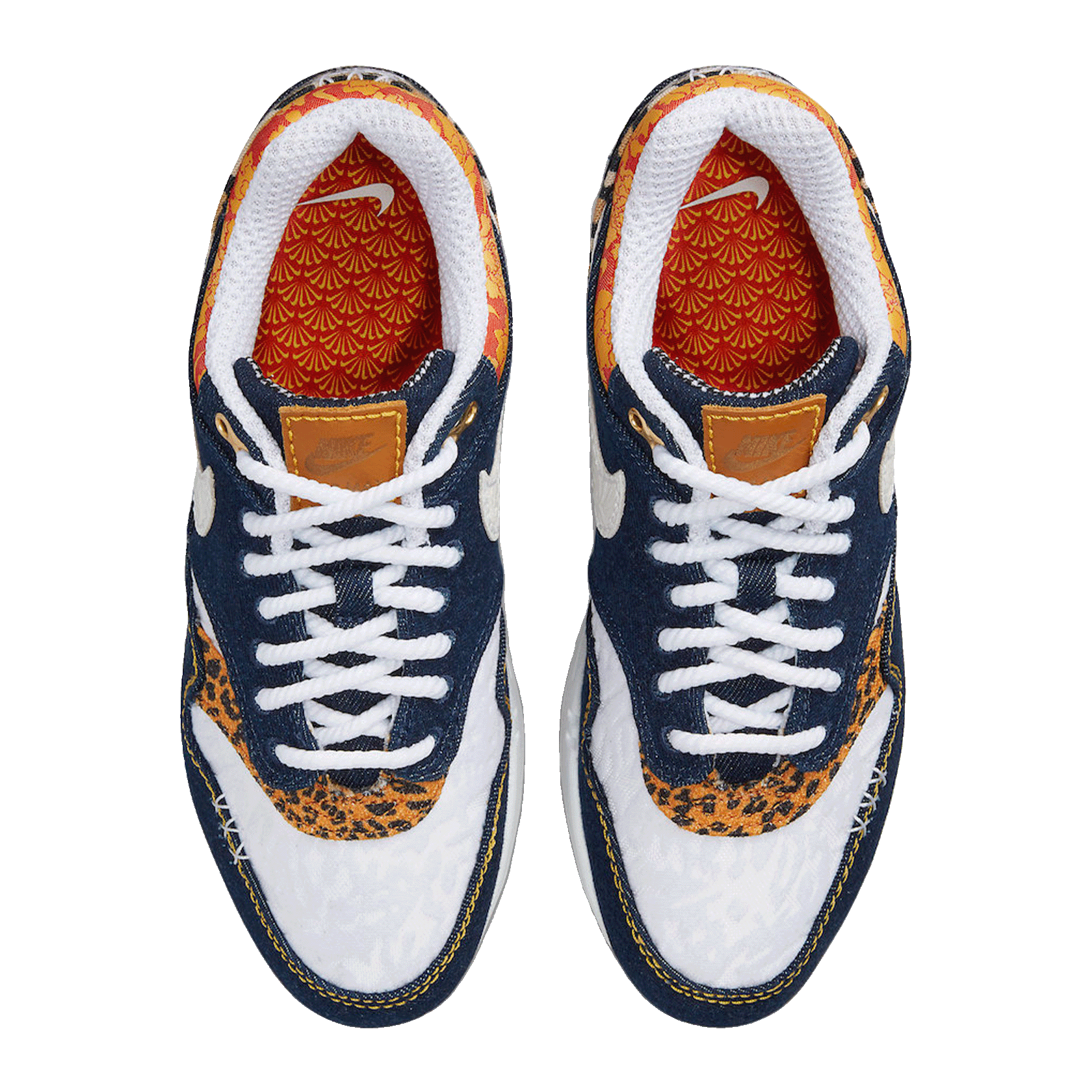 Nike Air Max 1 Premium Denim Leopard Oben